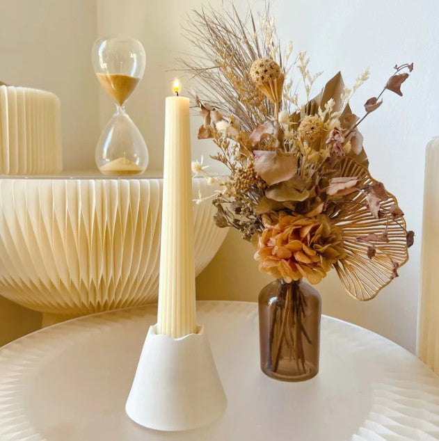 Illuminate Your Wedding Reception with Elegant Dinner Taper Candles