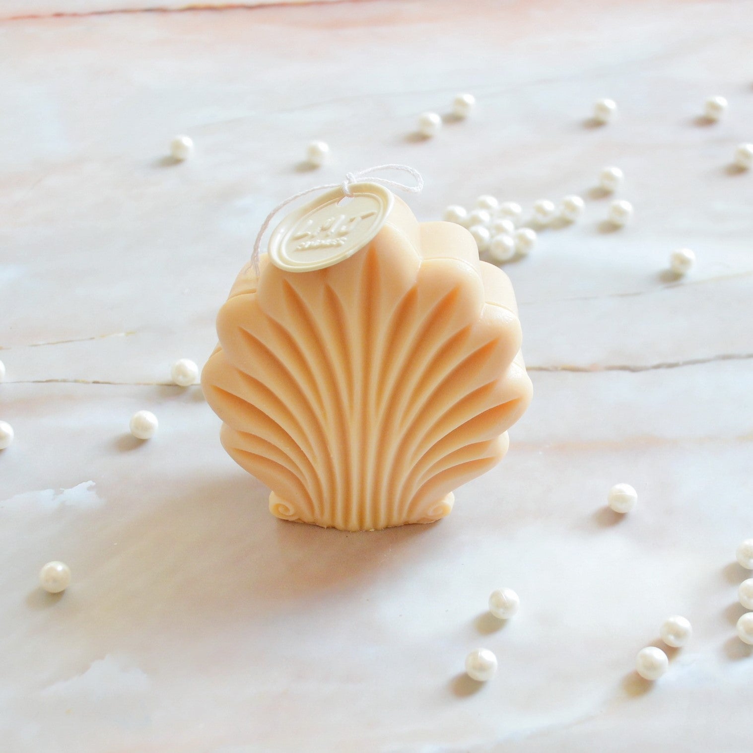 Seashell Shaped Scented Soy Candle - Clam Shell Candle | LMJ Candles