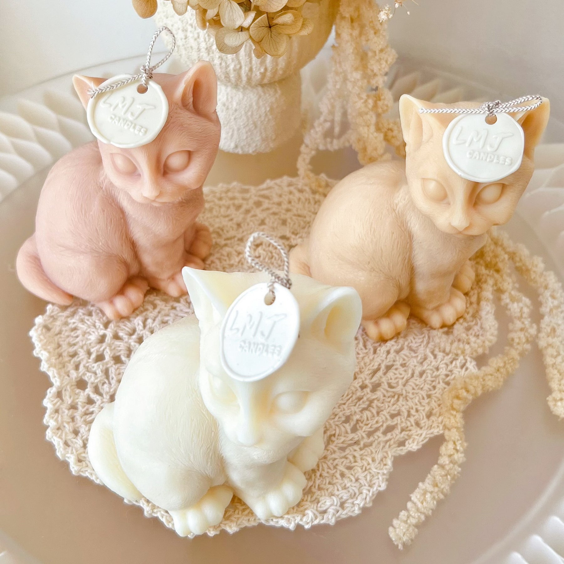 Handmade Scented Large Shorthair Cat Candle - LMJ Candles