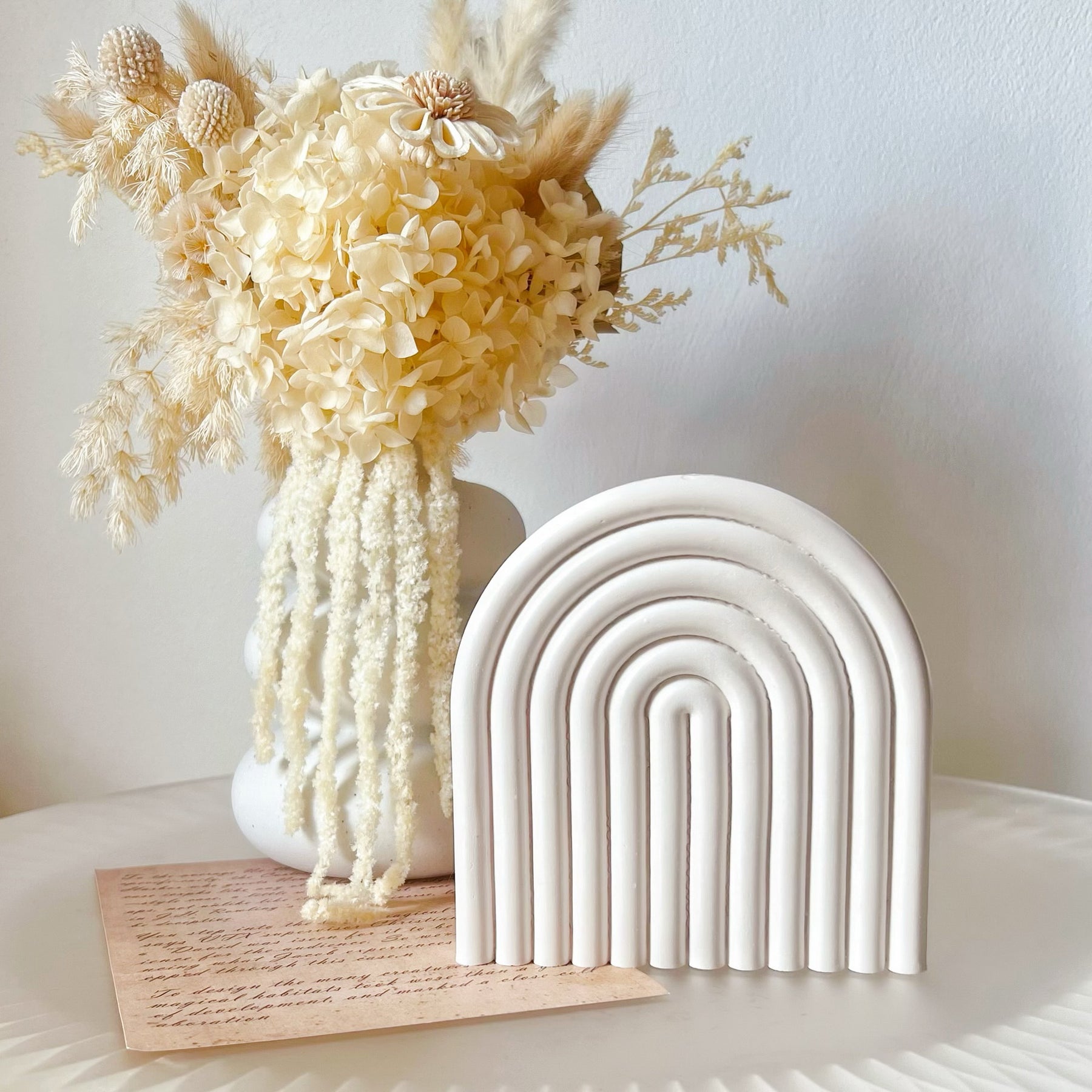 Handcrafted Rainbow Candle Arch Tray - LMJ Candles