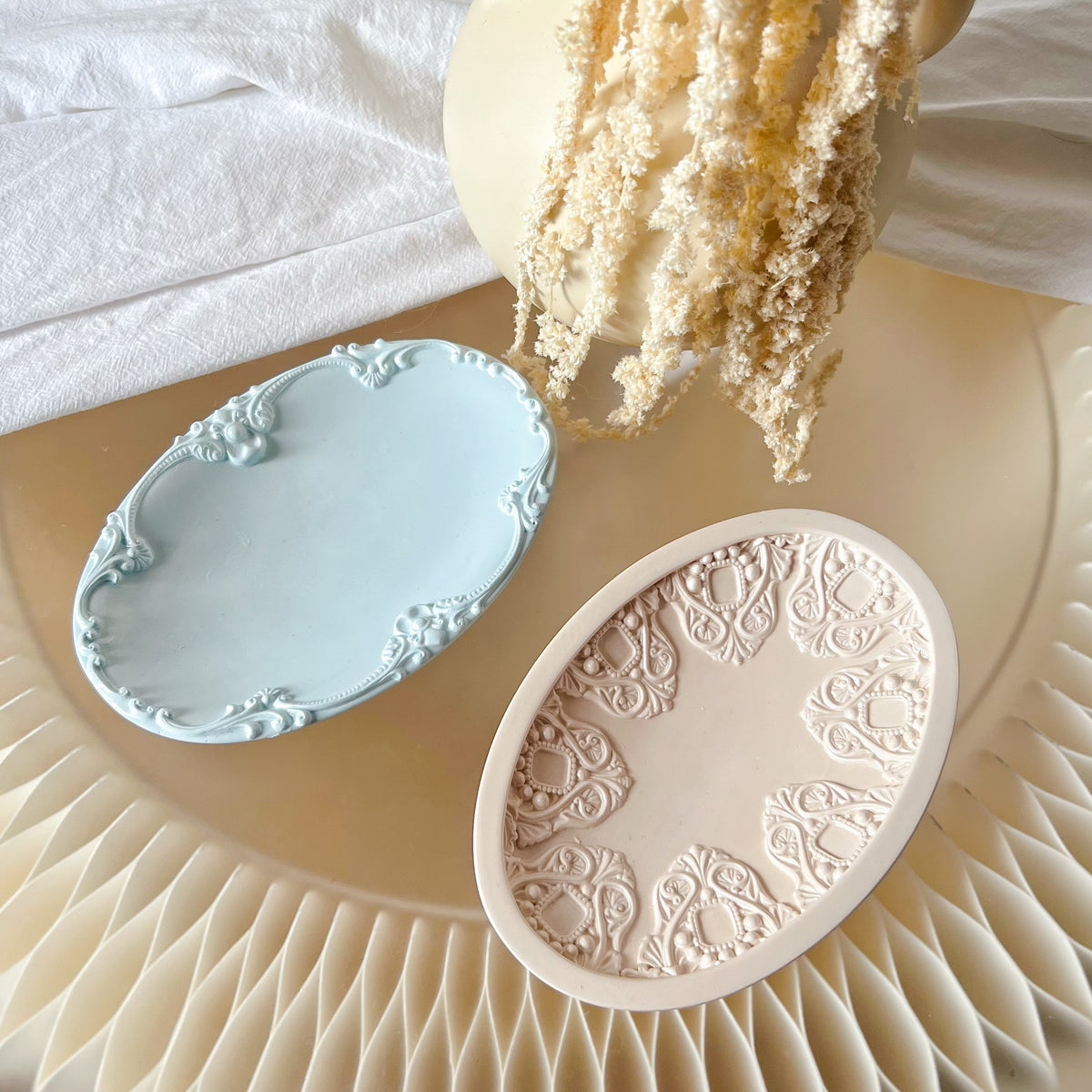 Handcrafted Vintage Oval Shaped Trinket Dish - LMJ Candles