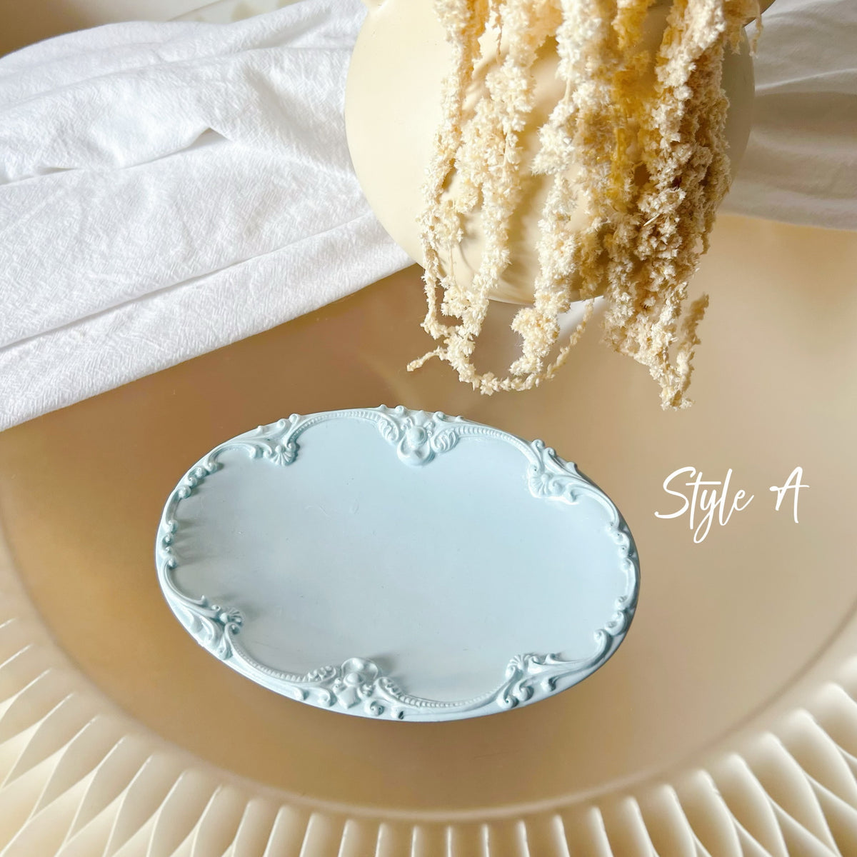 Handcrafted Vintage Oval Shaped Trinket Dish - LMJ Candles