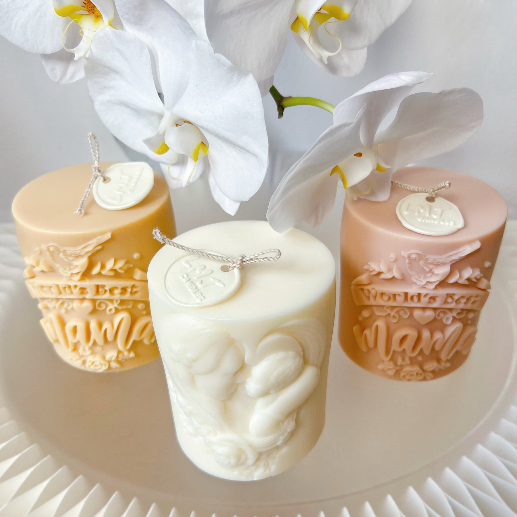 World's Best Mama Scented Soy Pillar Candle - LMJ Candles