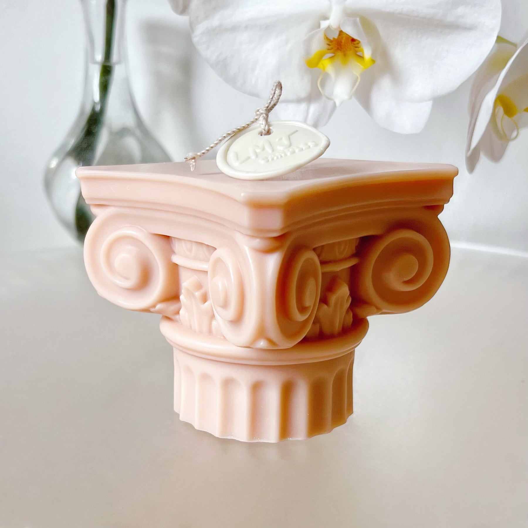 Roman Column Scented Soy Pillar Candle - LMJ Candles