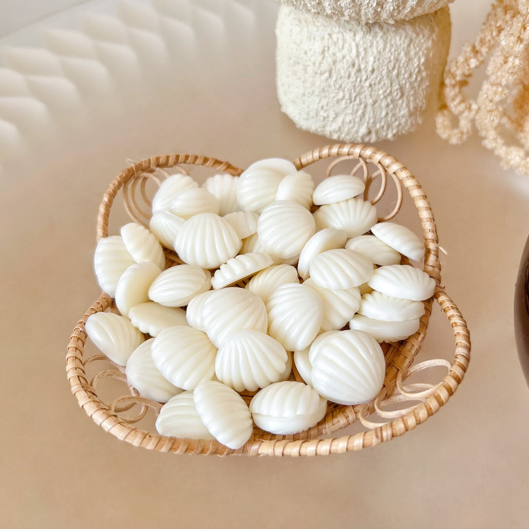 Natural Soy Wax Melts, Mini Shell Wax Tarts, LMJ Candles