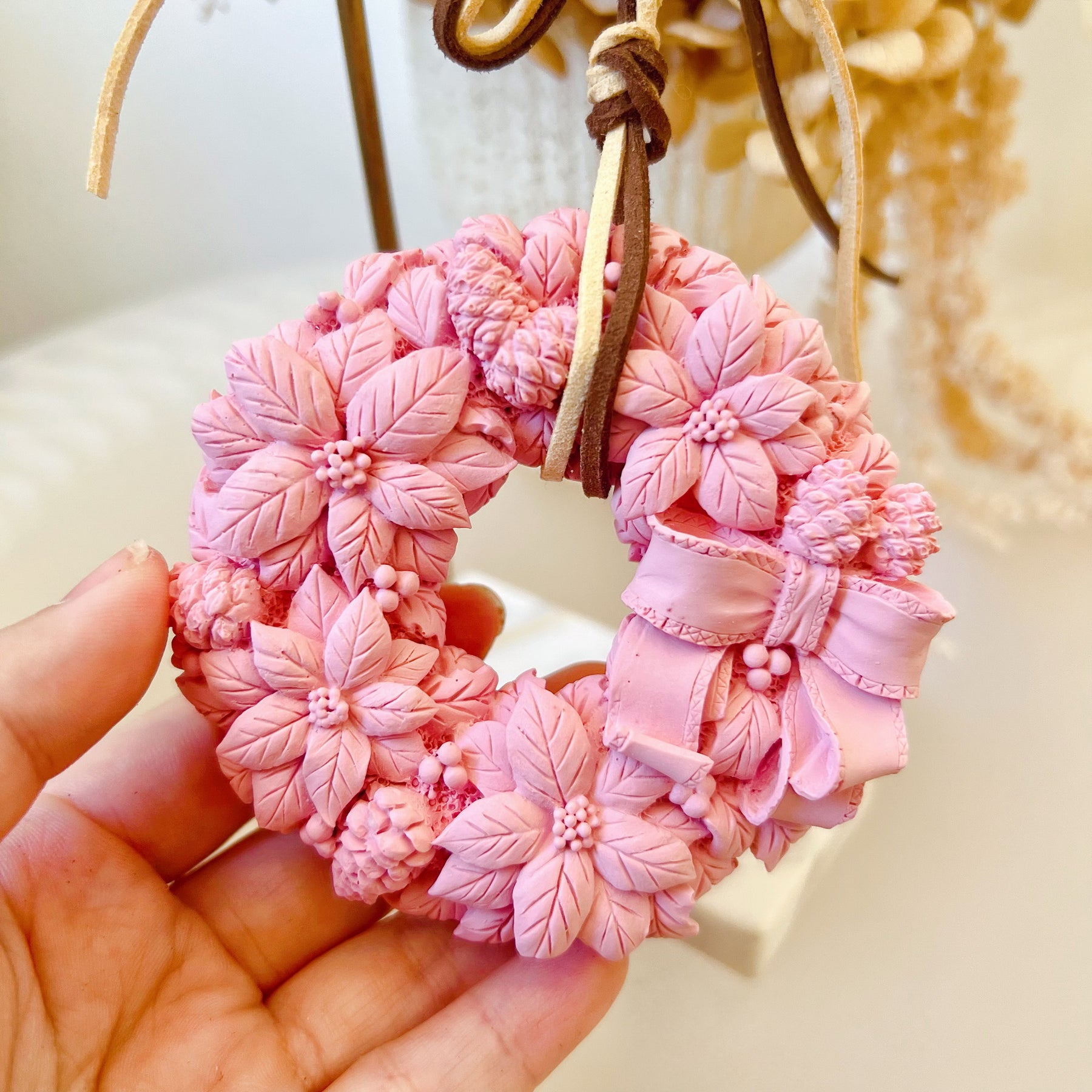 Christmas Wreath Air Freshener - Home Hanging Diffuser | LMJ Candles