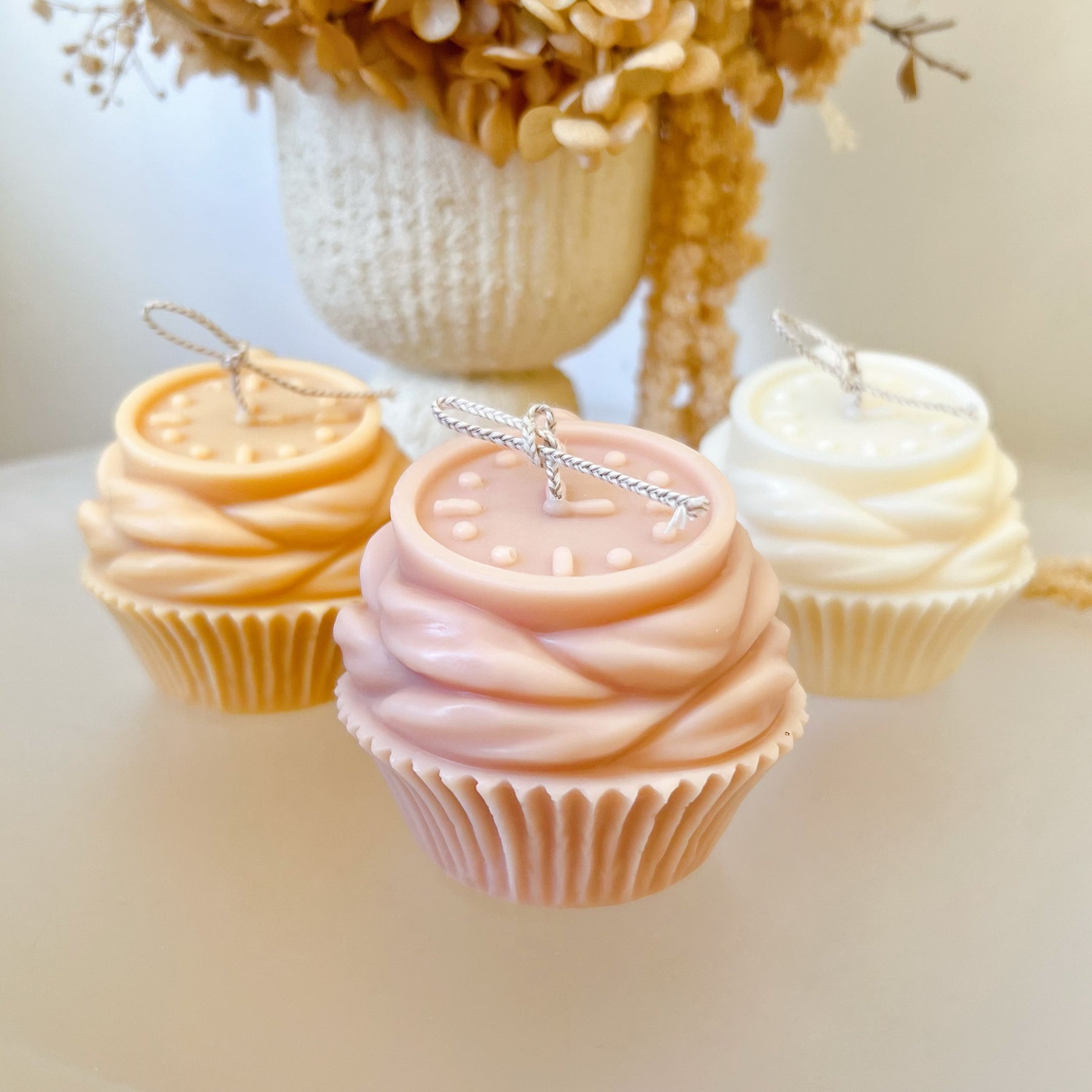 Countdown Cupcake Soy Candle, Decorative Gift, LMJ Candles