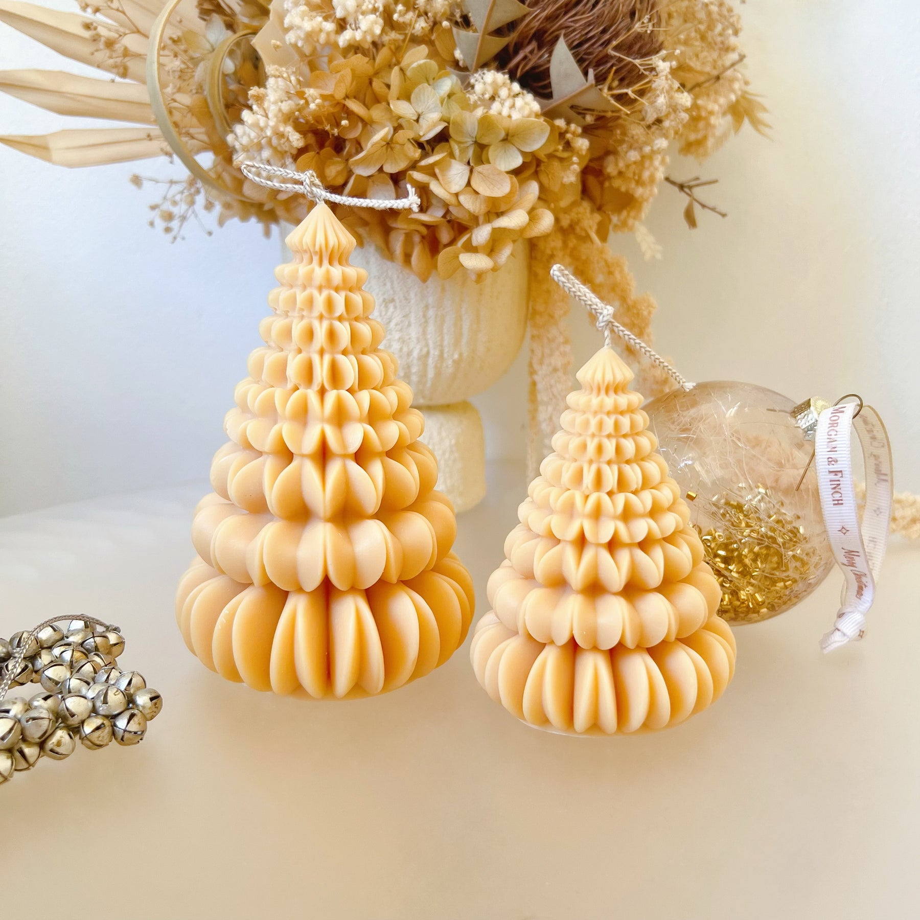 Petal Origami Christmas Tree Candle, Xmas Décor & Gift, LMJ Candles