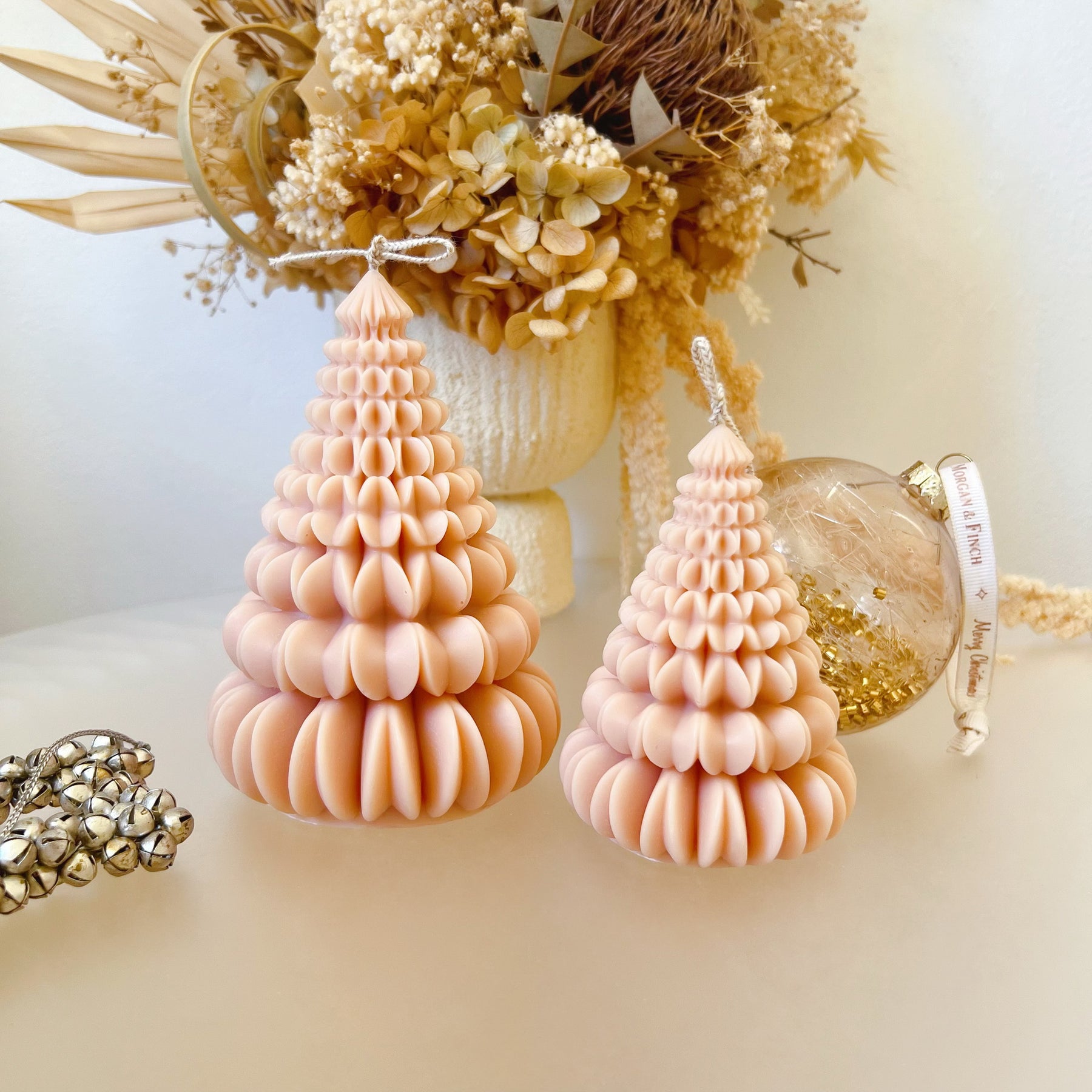 Petal Origami Christmas Tree Candle, Xmas Décor & Gift, LMJ Candles