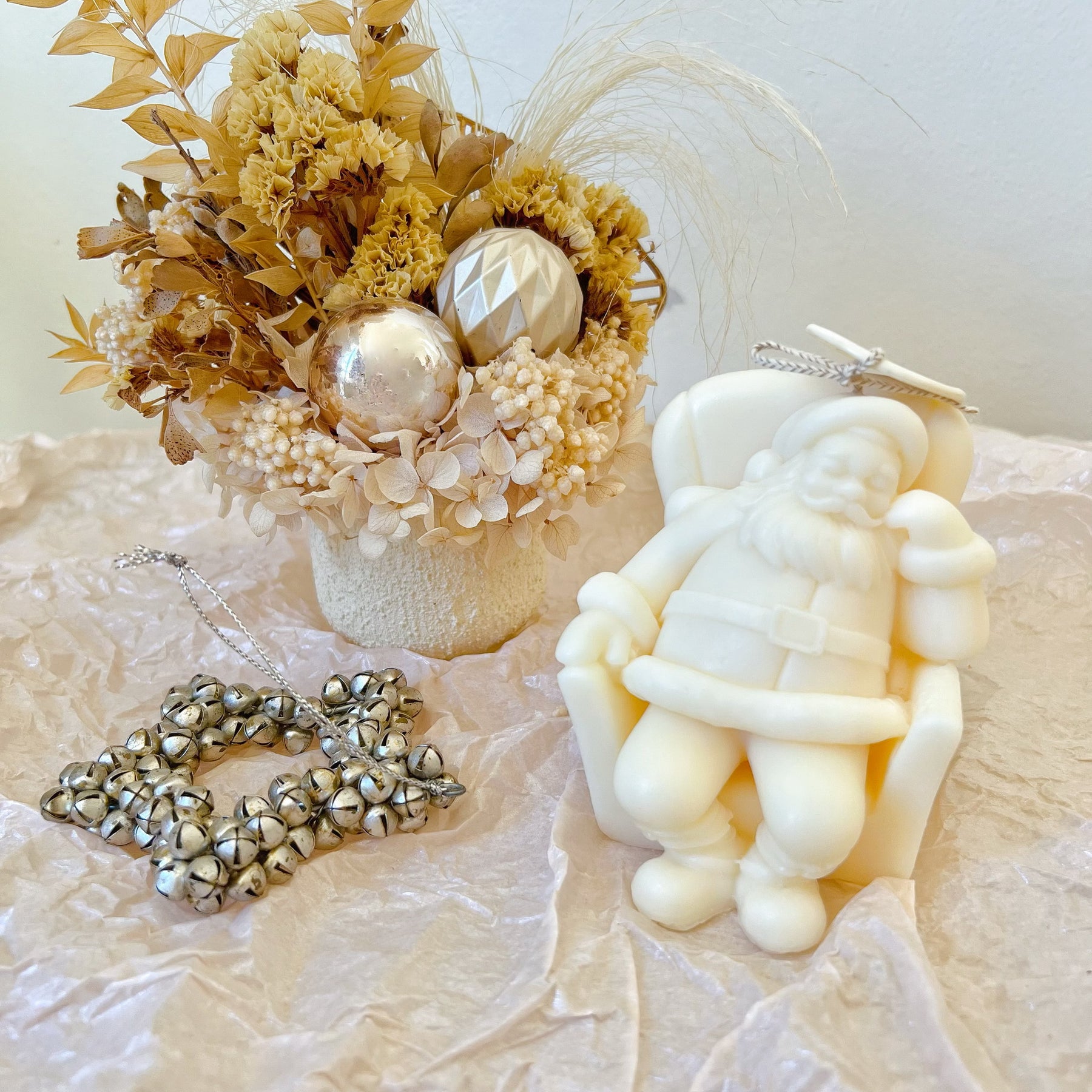 Santa Nap Scented Soy Candle, Christmas Gift, LMJ Candles