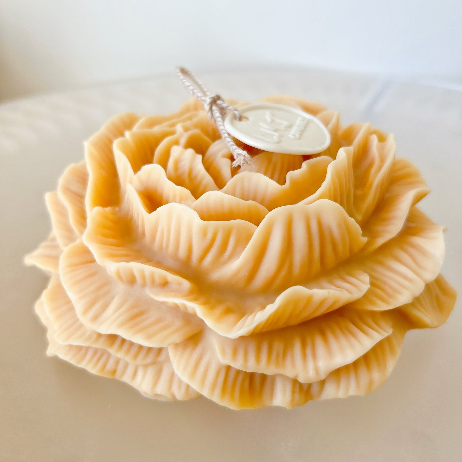 Large Peony Scented Soy Candle - Wedding Gift - LMJ Candles