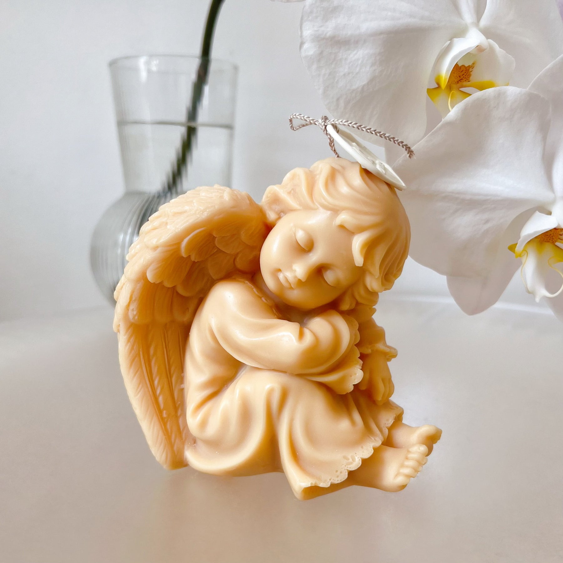 Winged Cherub Scented Soy Candle, Angel Candle - LMJ Candles