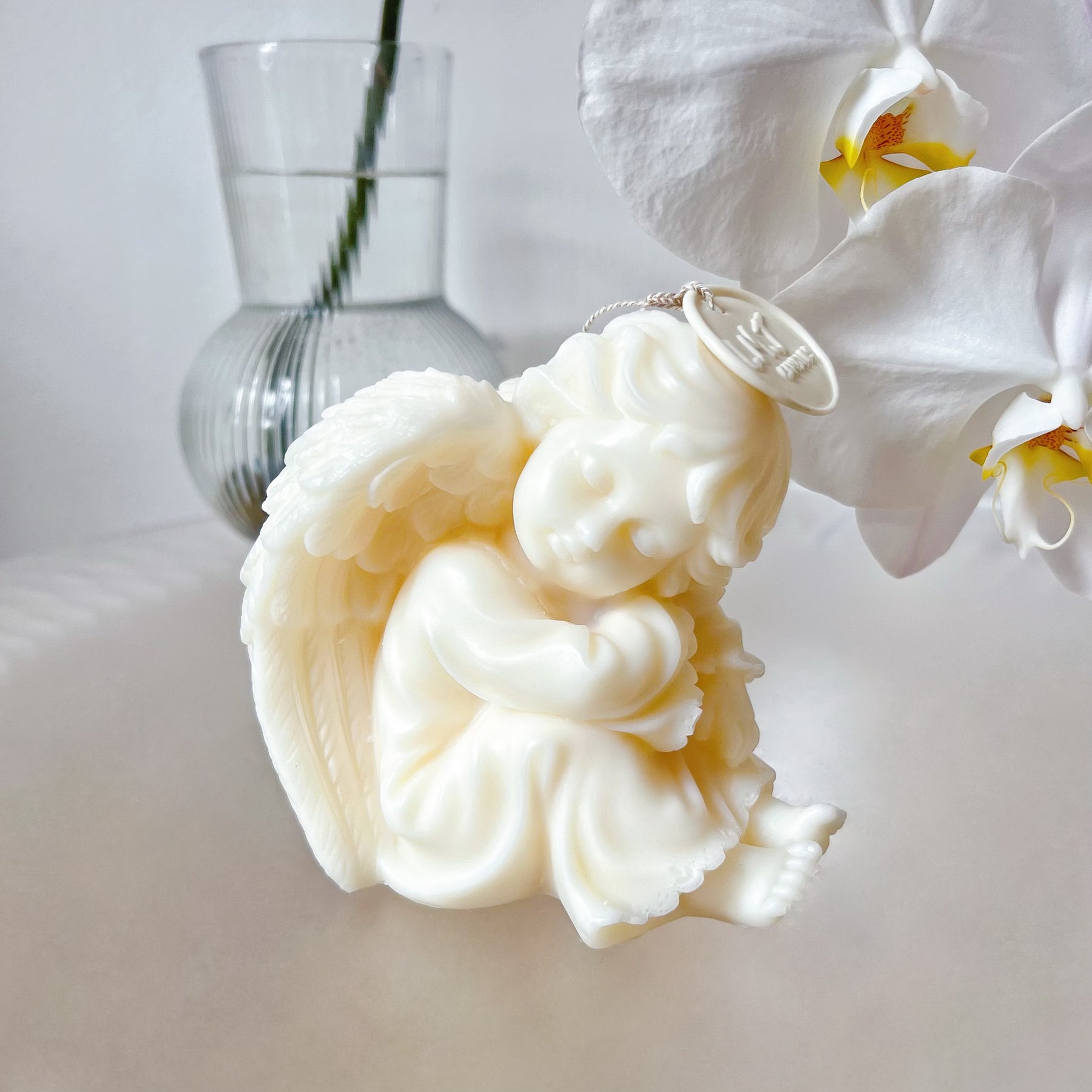 Winged Cherub Scented Soy Candle, Angel Candle - LMJ Candles
