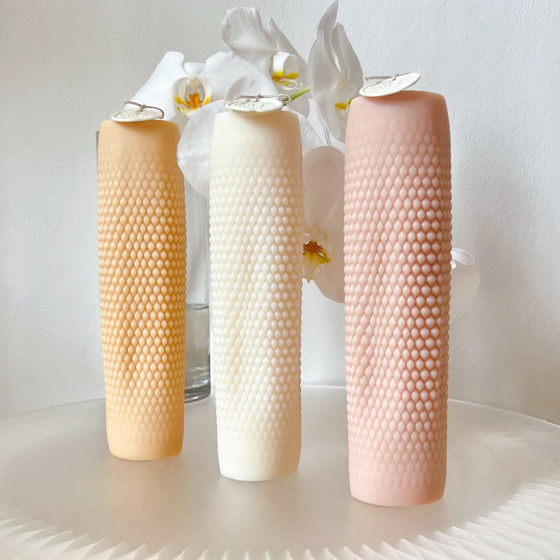 Tall Bubble Scented Soy Statement Pillar Candle - LMJ Candles