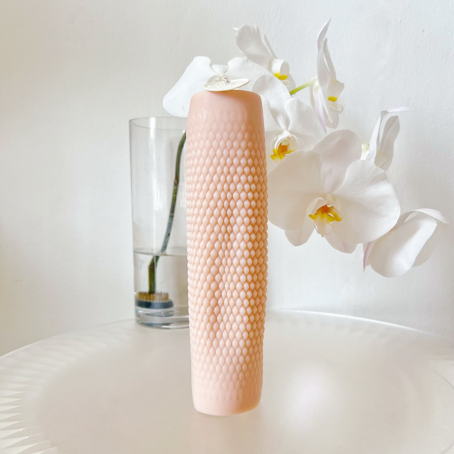 Tall Bubble Scented Soy Statement Pillar Candle - LMJ Candles