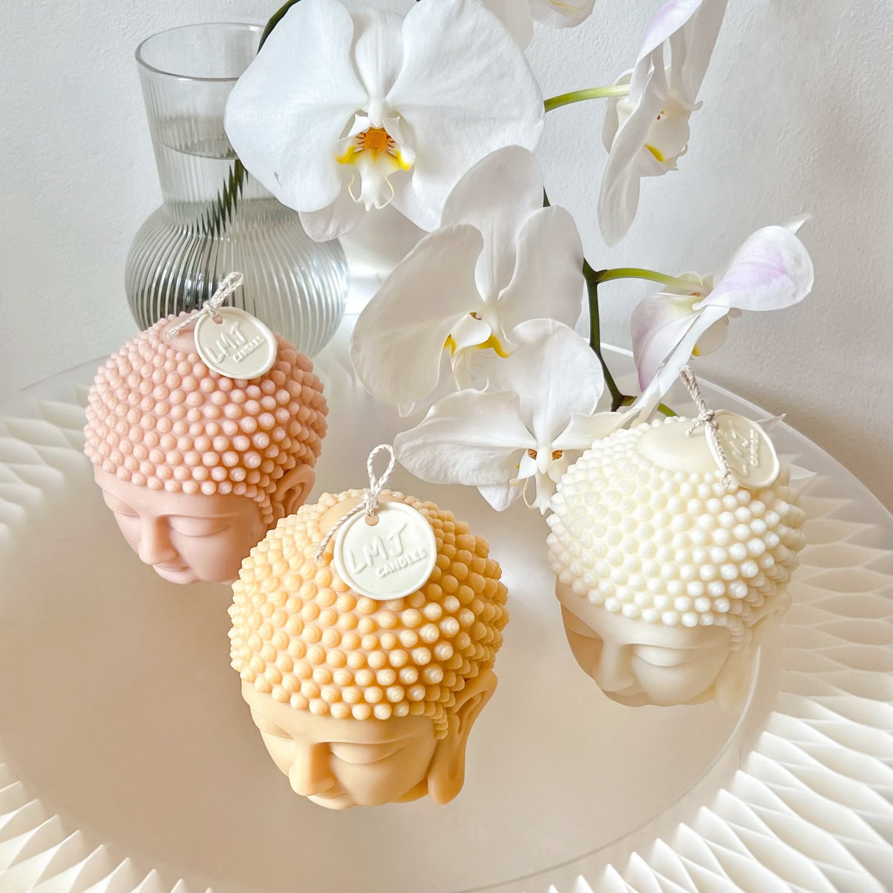 Buddha Statue Scented Soy Candle, Buddhism Décor - LMJ Candles