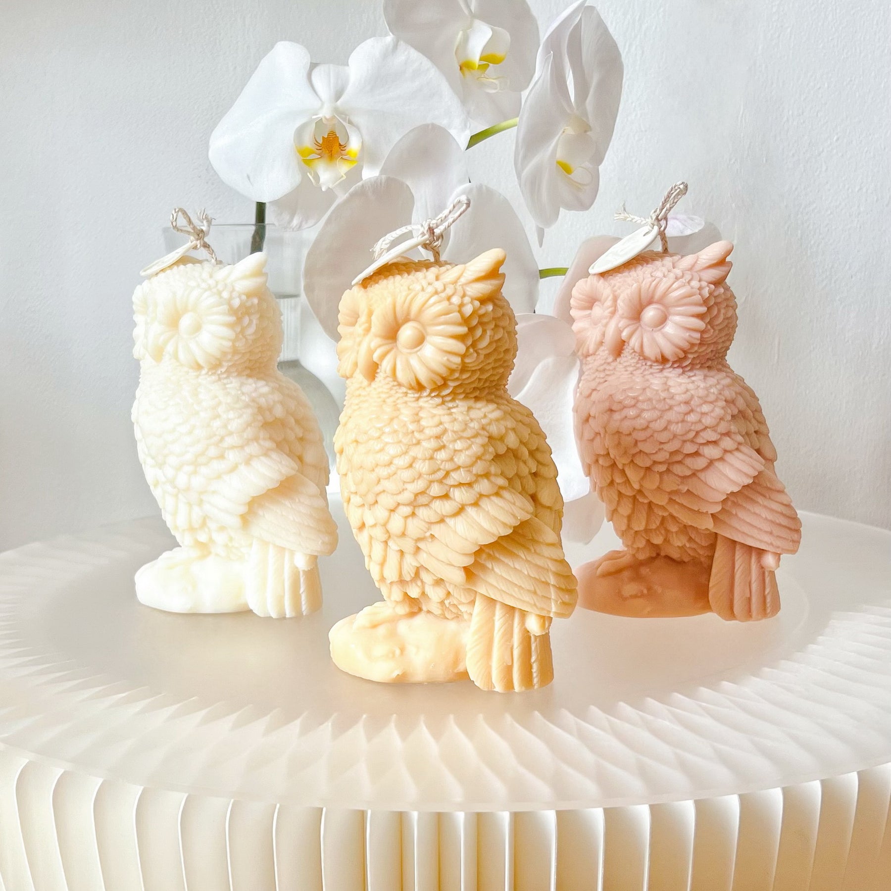 Handmade Large Owl Shaped Scented Soy Candle from LMJ Candles Australia