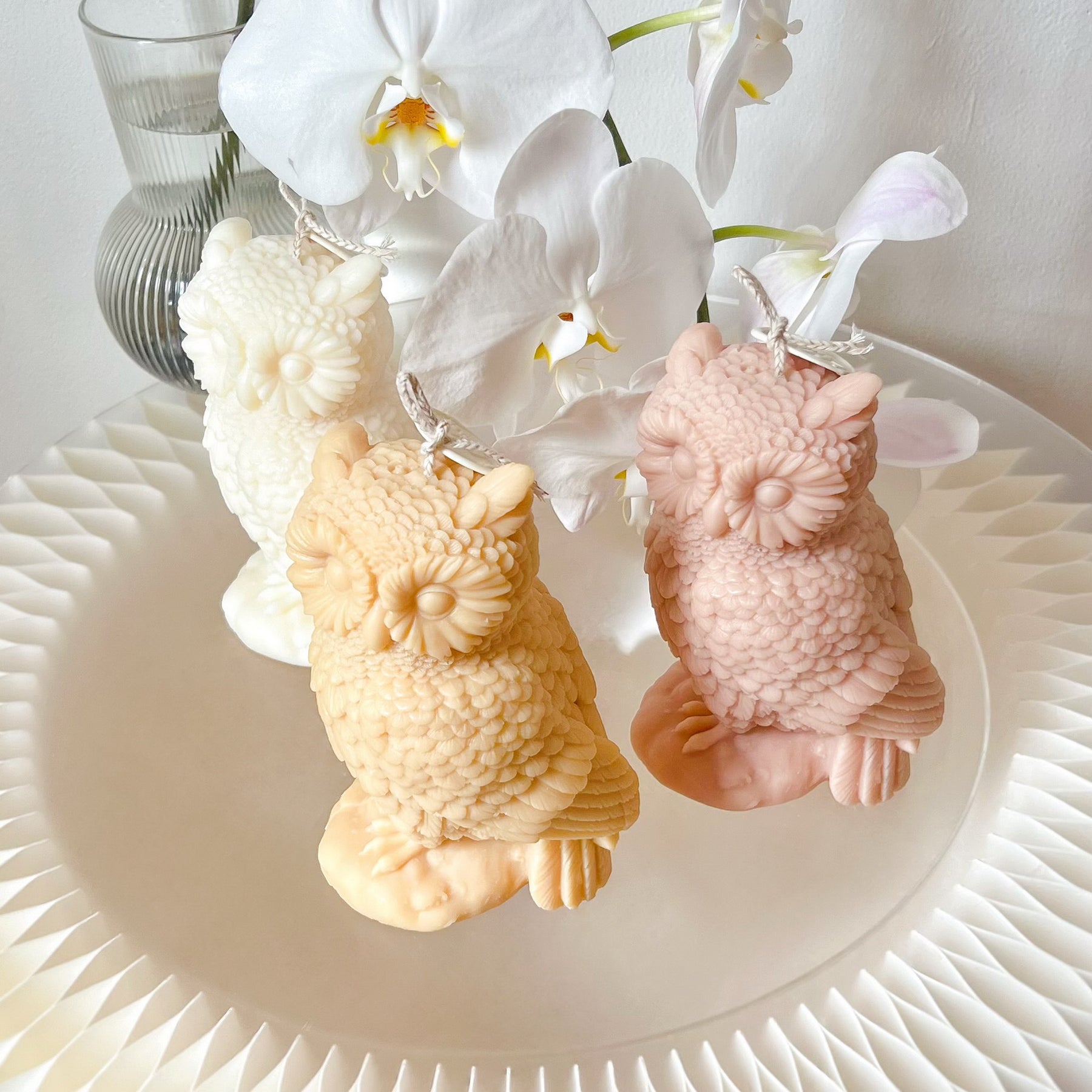 Handmade Large Owl Shaped Scented Soy Candle from LMJ Candles Australia