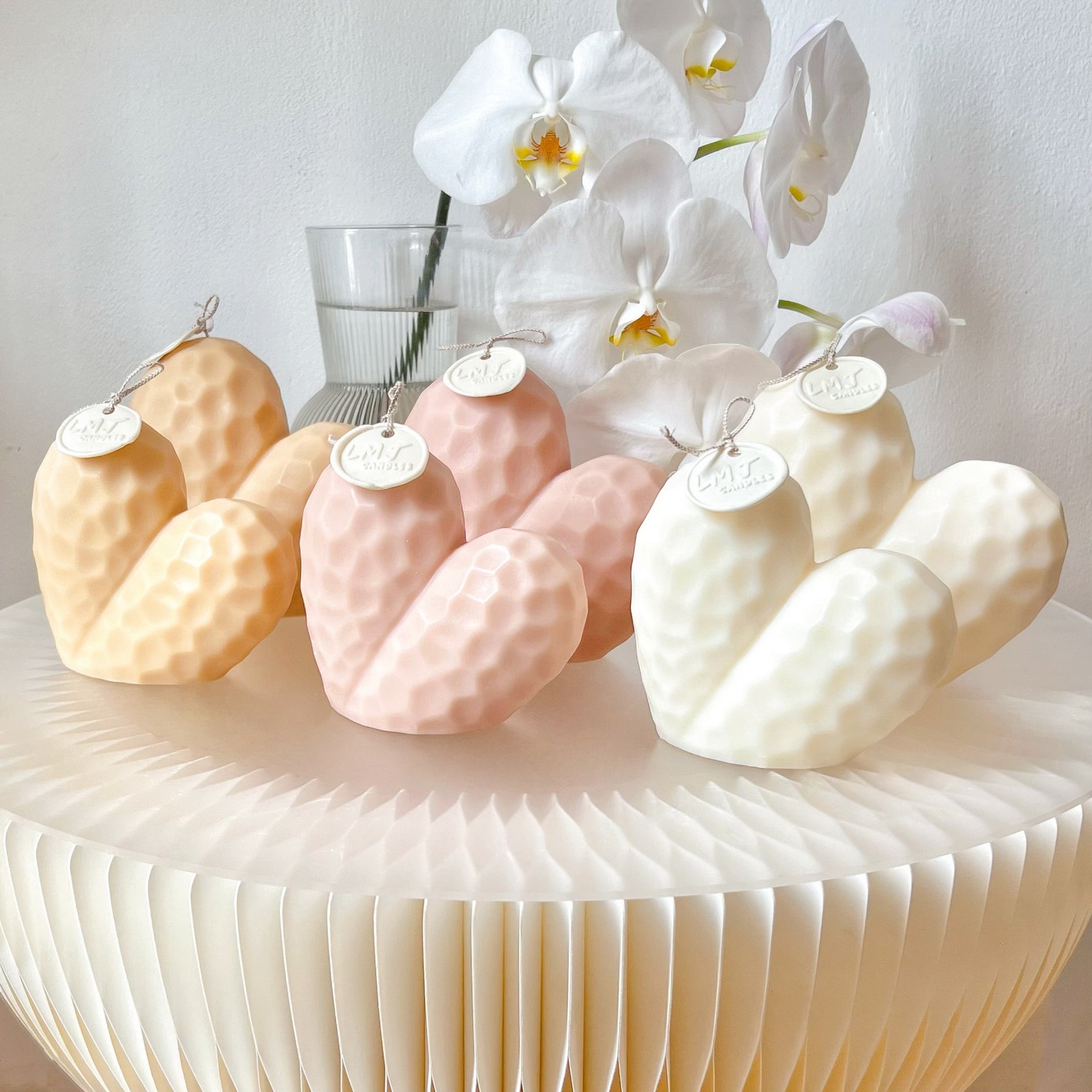Heart Shaped Scented Soy Candle, Valentine's Day Gift, LMJ Candles
