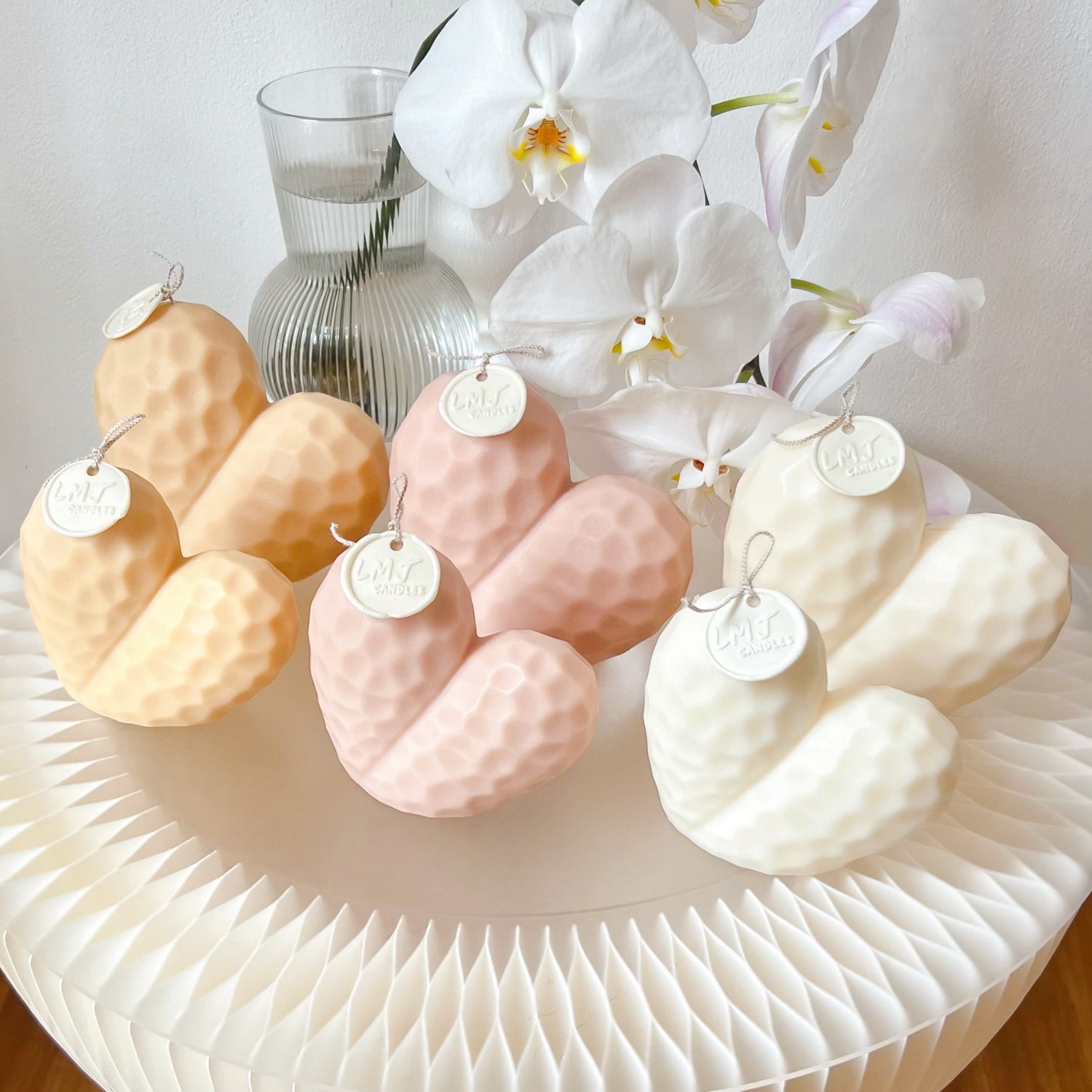 Heart Shaped Scented Soy Candle, Valentine's Day Gift, LMJ Candles