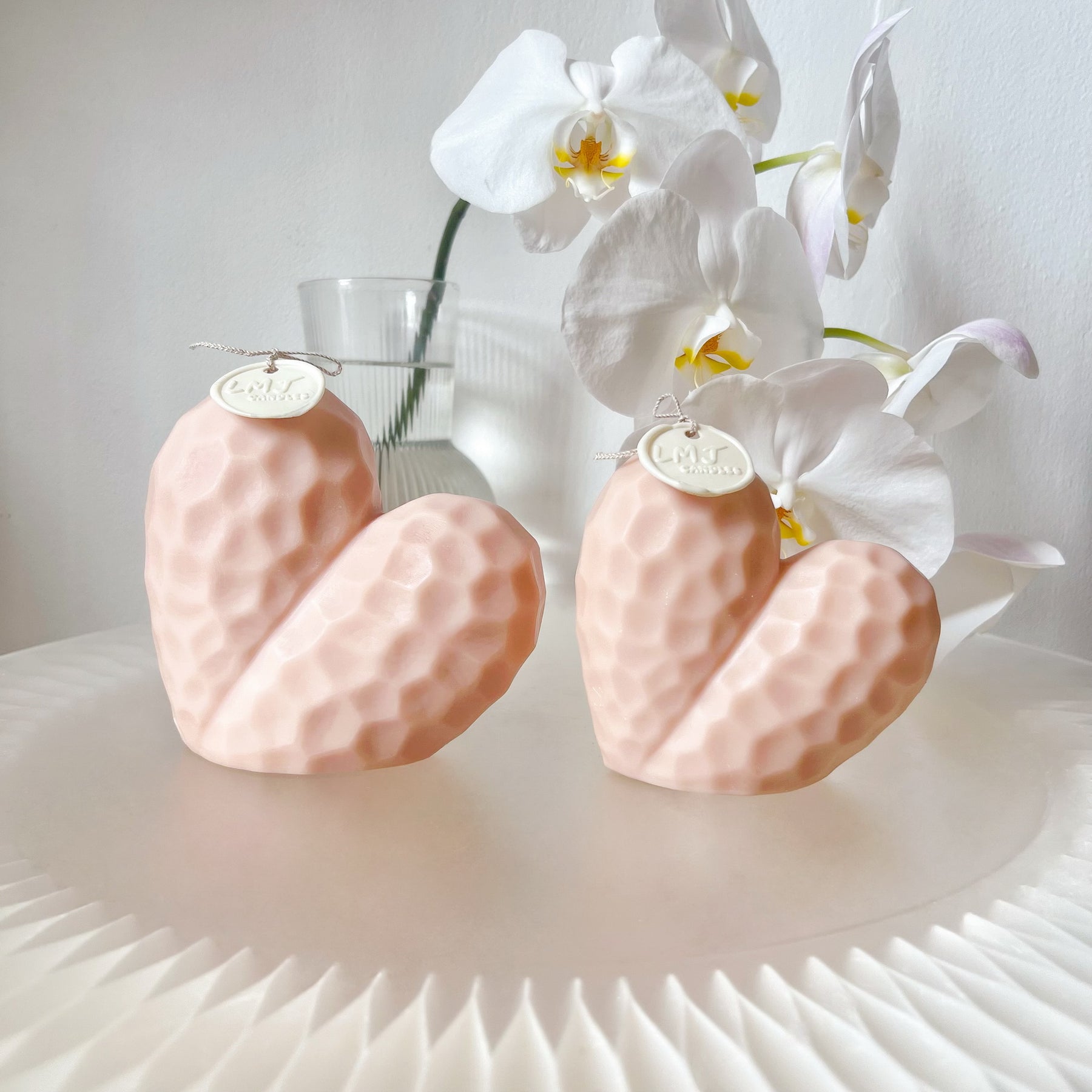 Heart Shaped Scented Soy Candle, Valentine's Day Gift, LMJ Candles