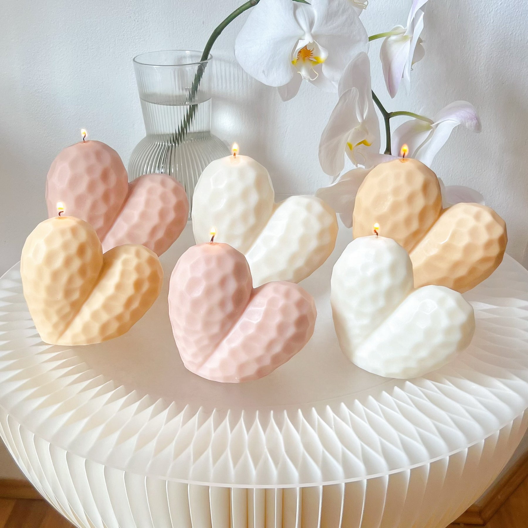 Heart Shaped Scented Soy Candle, Valentine's Day Gift, LMJ Candles