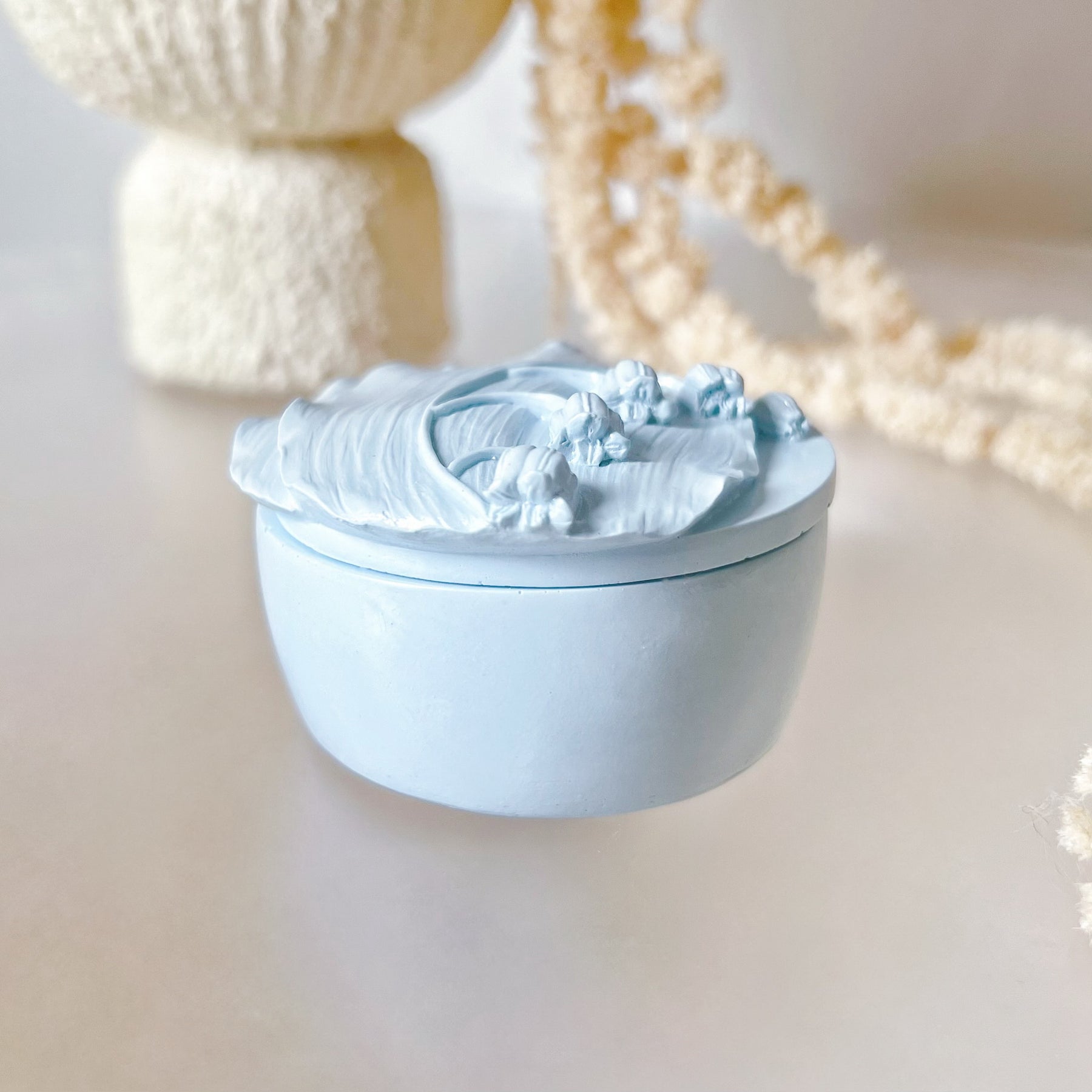 Handcrafted Small Lily Of The Valley Trinket Box - LMJ Candles