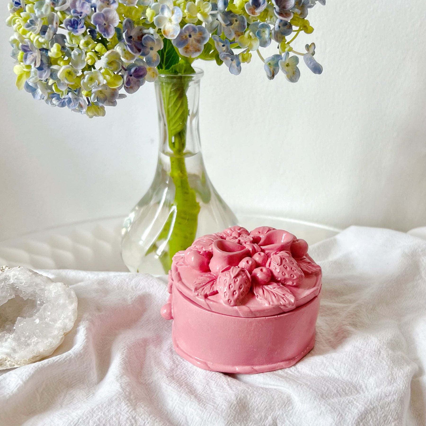 Handcrafted Strawberries Trinket Box - LMJ Candles