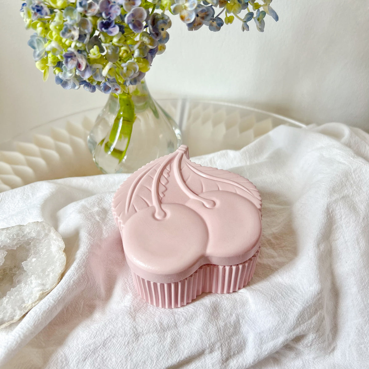 Handcrafted Cherries Trinket Box - LMJ Candles