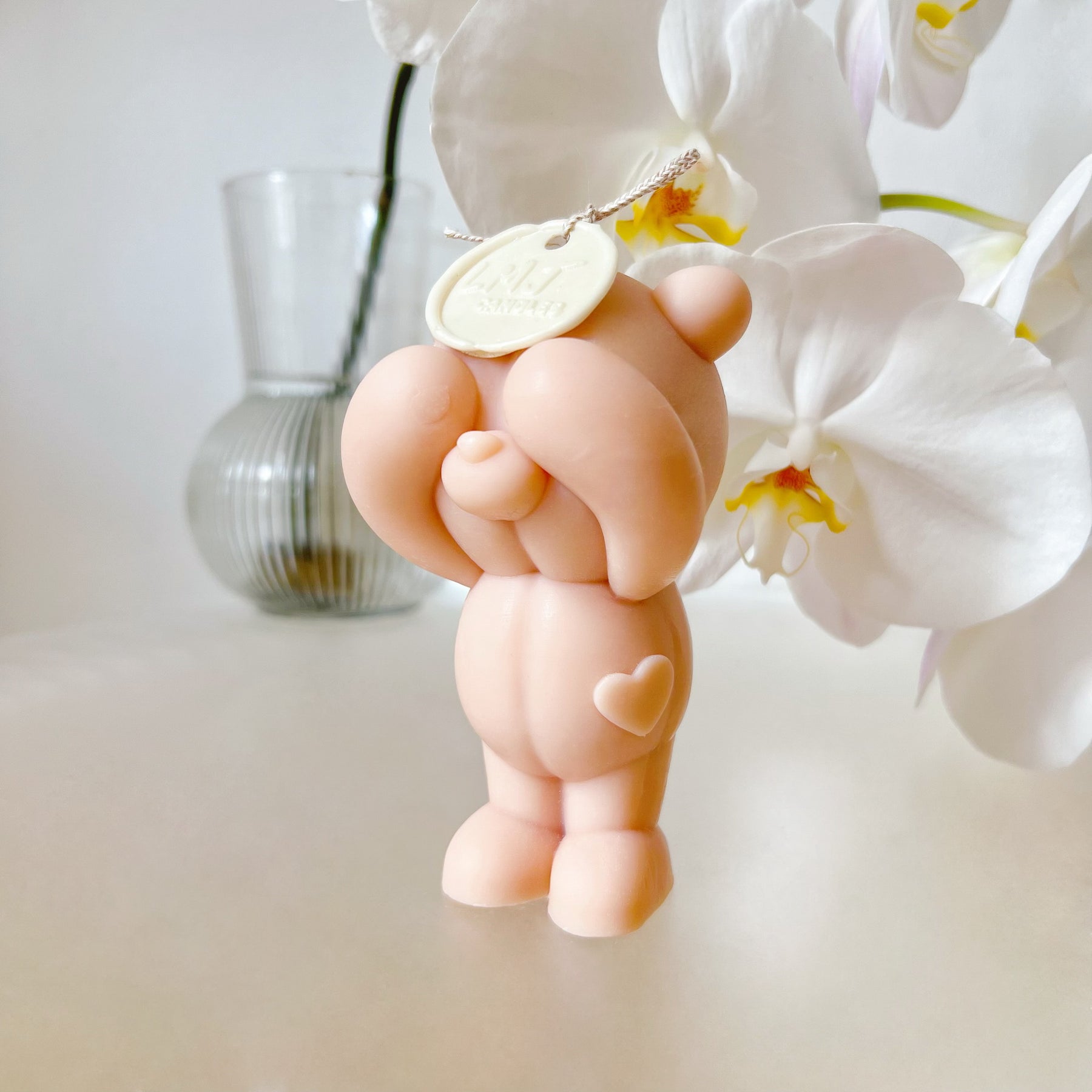 Handmade Shy Teddy Bear Scented Soy Candle from LMJ Candles Australia