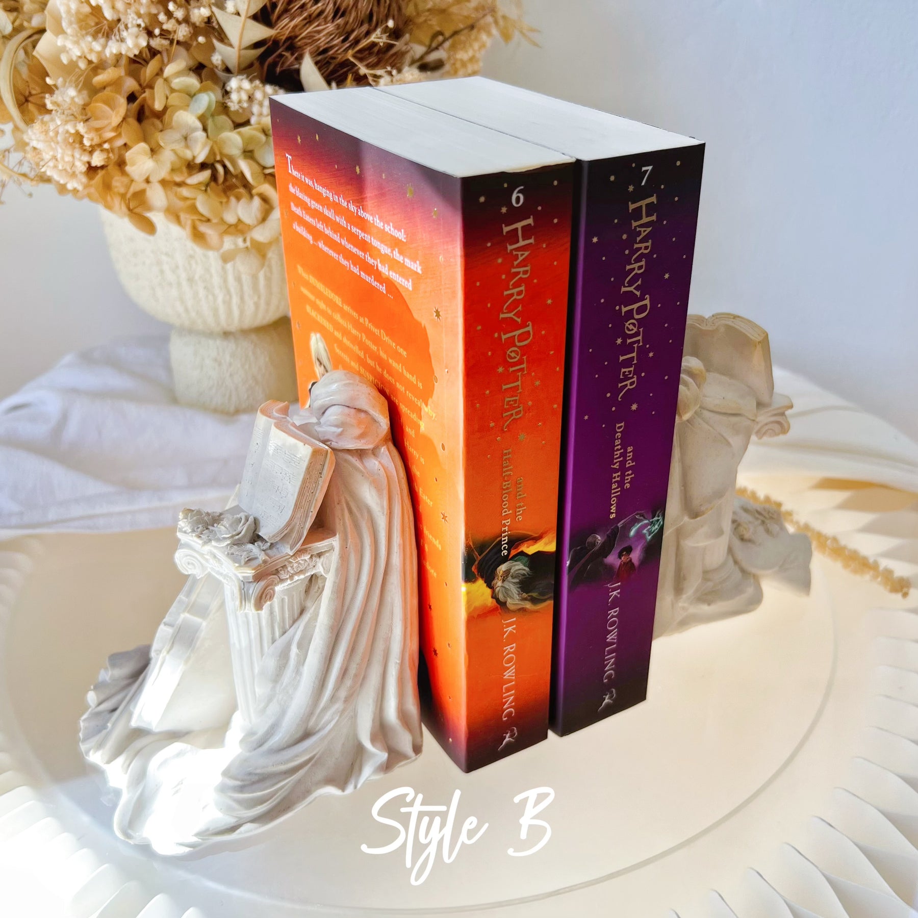 Handmade Violin Roman Column Bookends - LMJ Candles
