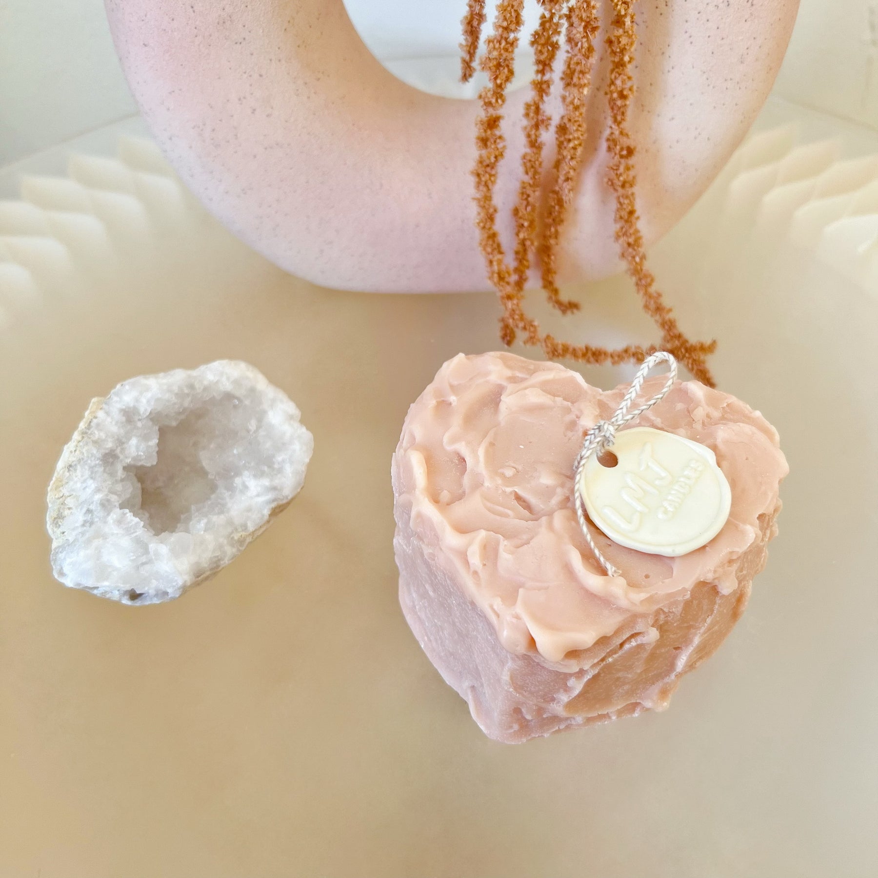 Heart Shaped Cake Soy Candle, Valentine’s Day Gift, LMJ Candles