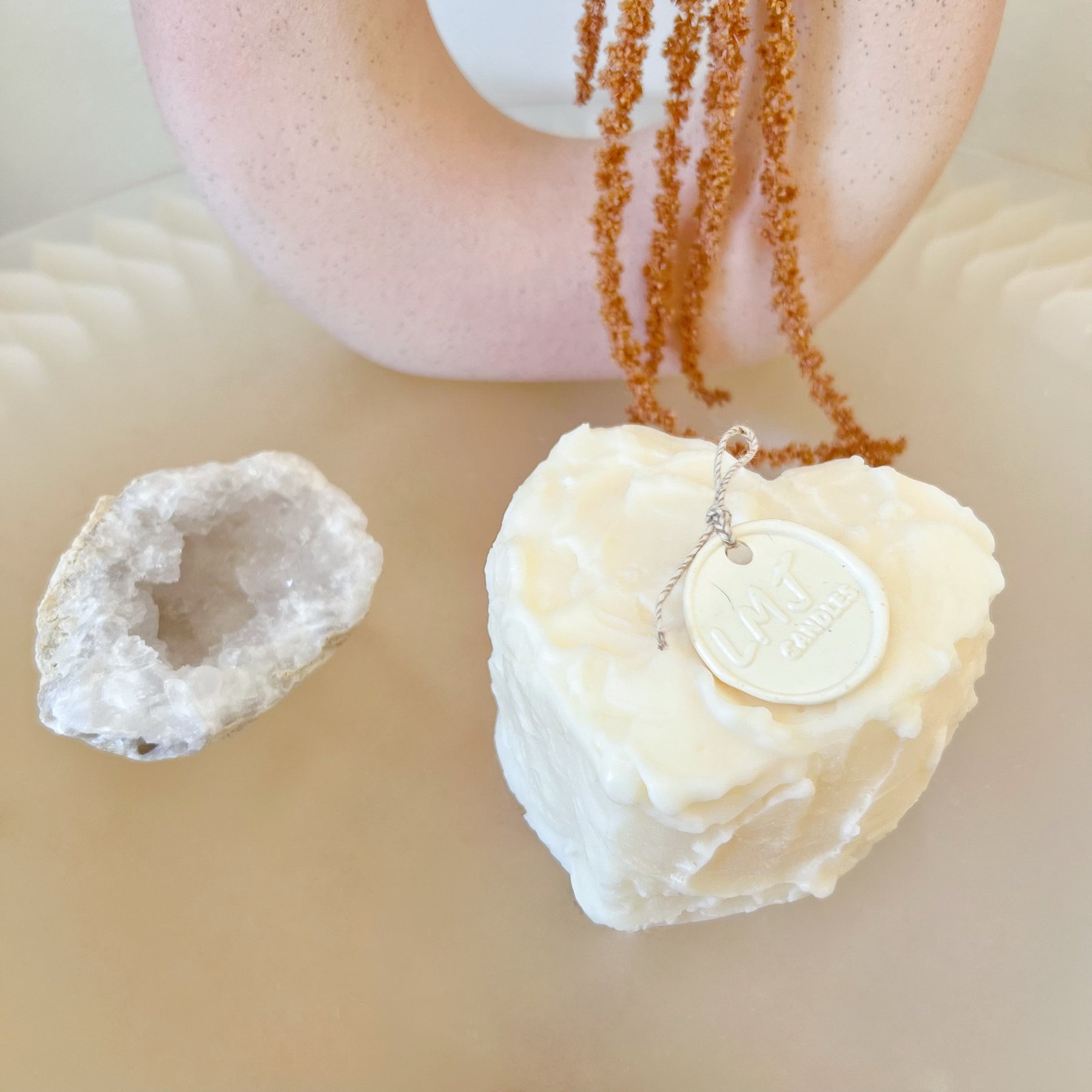 Heart Shaped Cake Soy Candle, Valentine’s Day Gift, LMJ Candles