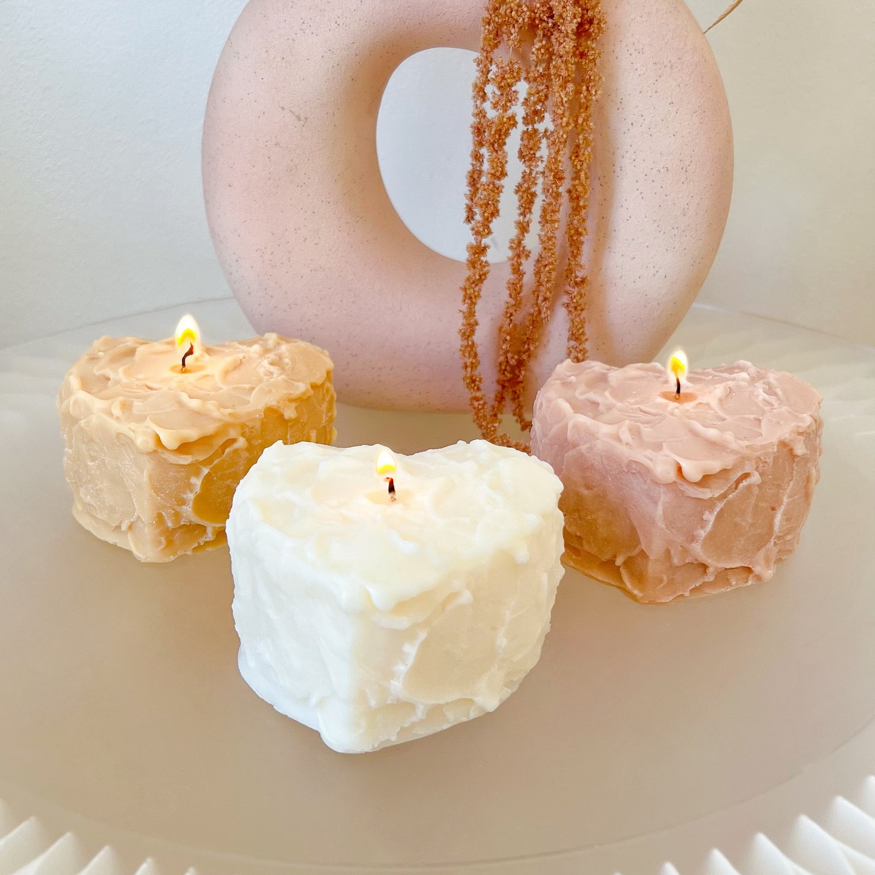 Heart Shaped Cake Soy Candle, Valentine’s Day Gift, LMJ Candles