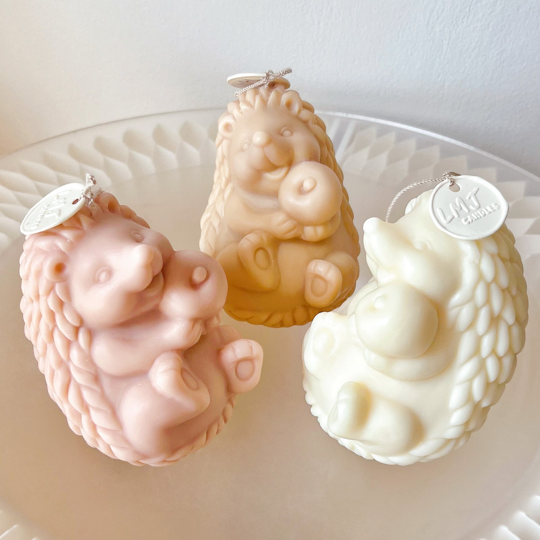 Large Hedgehog Scented Soy Candle, Animal Candle - LMJ Candles