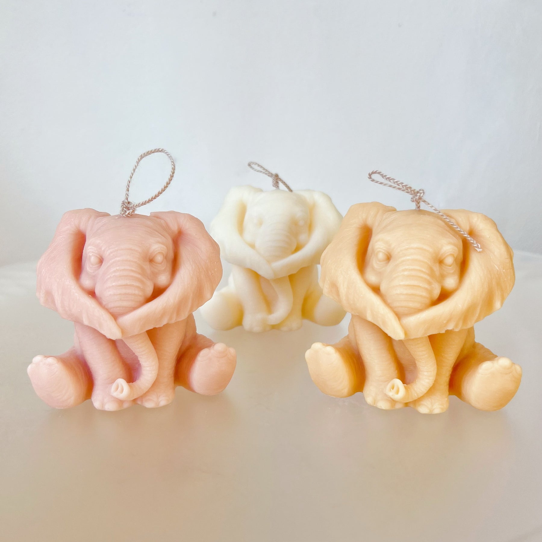 Three Wise Elephants Scented Soy Animal Candles - LMJ Candles