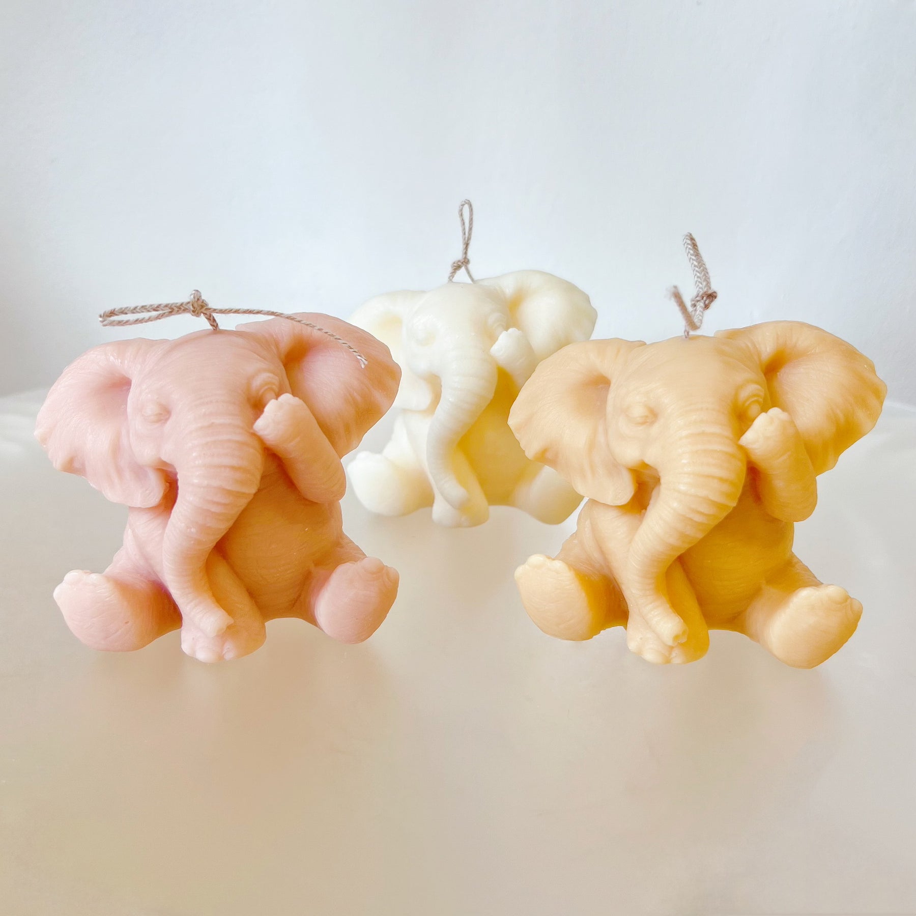 Three Wise Elephants Scented Soy Animal Candles - LMJ Candles