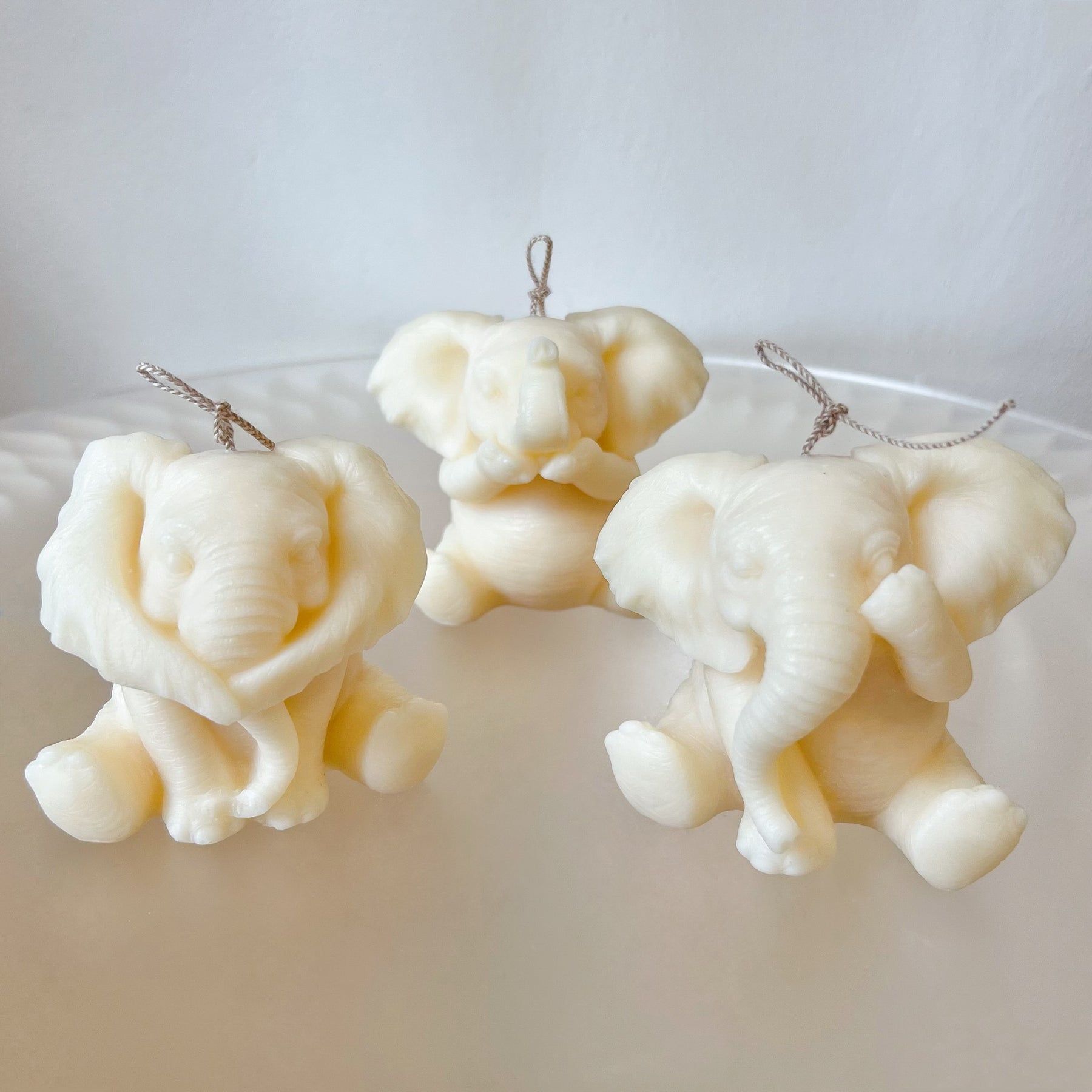 Three Wise Elephants Scented Soy Animal Candles - LMJ Candles