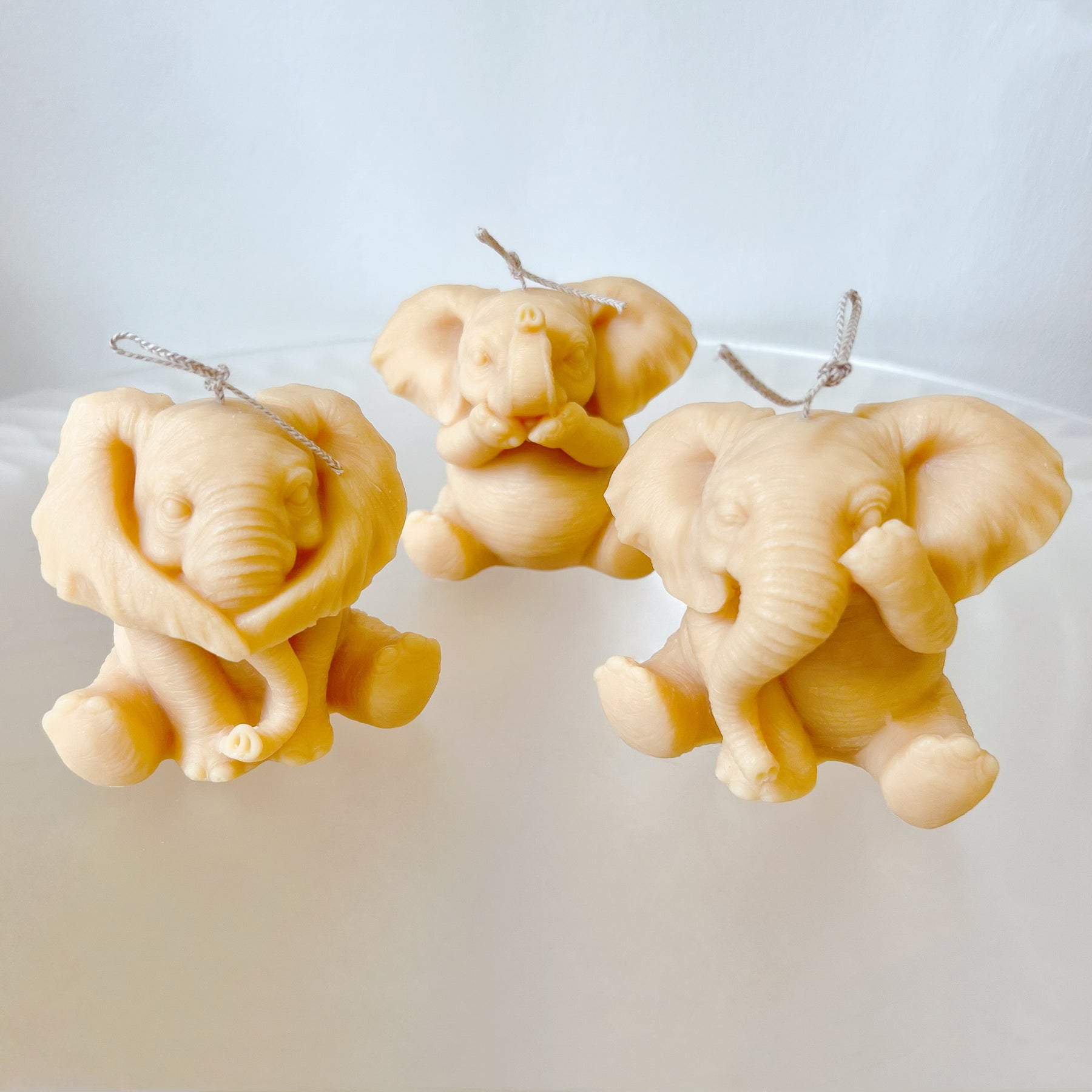 Three Wise Elephants Scented Soy Animal Candles - LMJ Candles