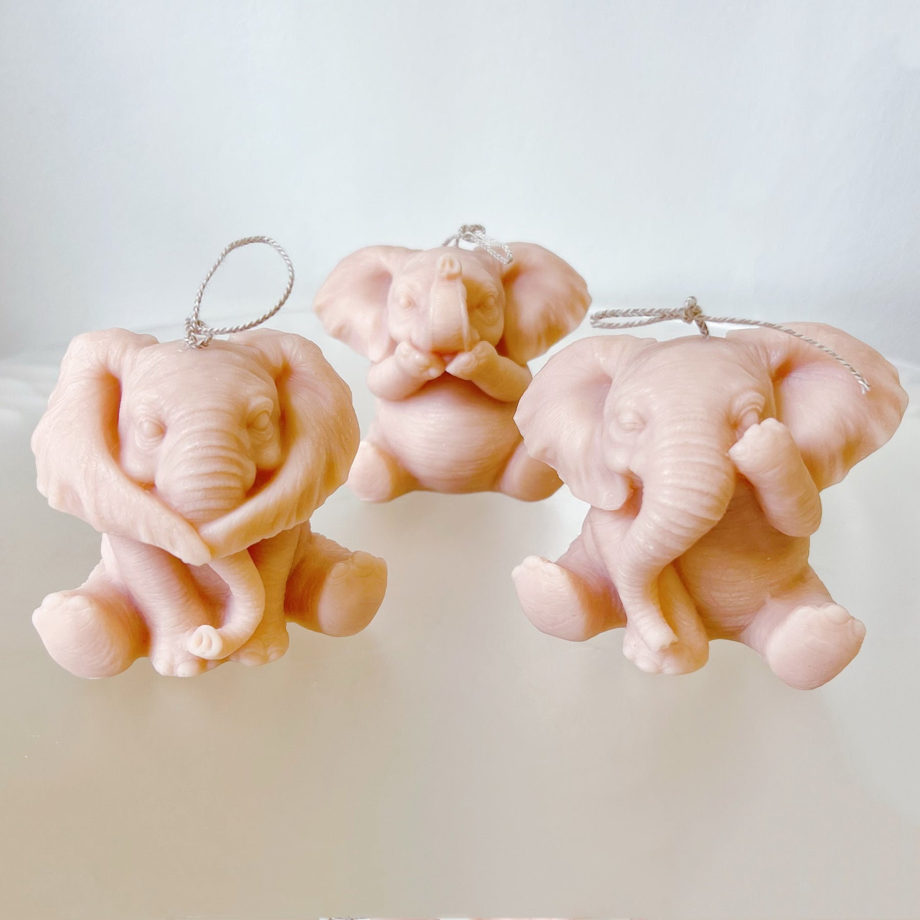 Three Wise Elephants Scented Soy Animal Candles - LMJ Candles