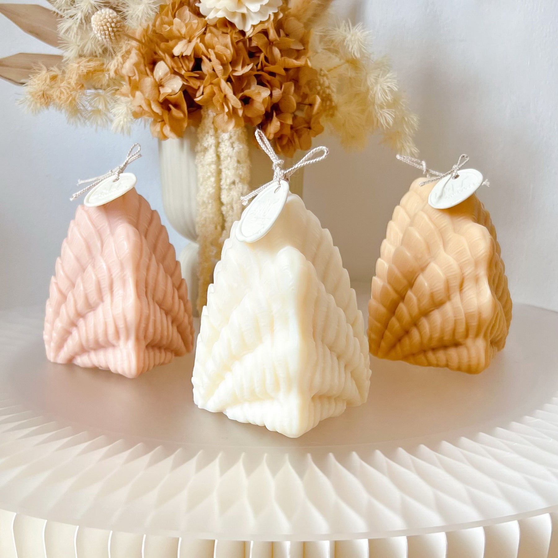 Large Shell Shaped Scented Soy Candle, Home Décor - LMJ Candles