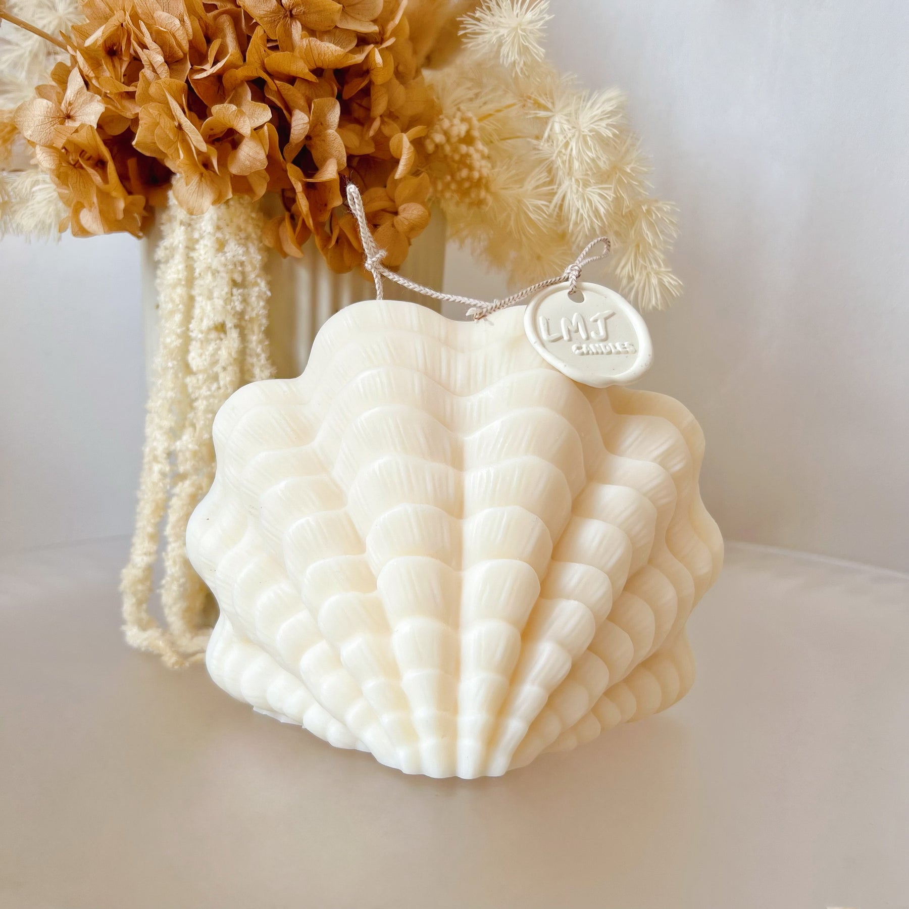 Large Shell Shaped Scented Soy Candle, Home Décor - LMJ Candles