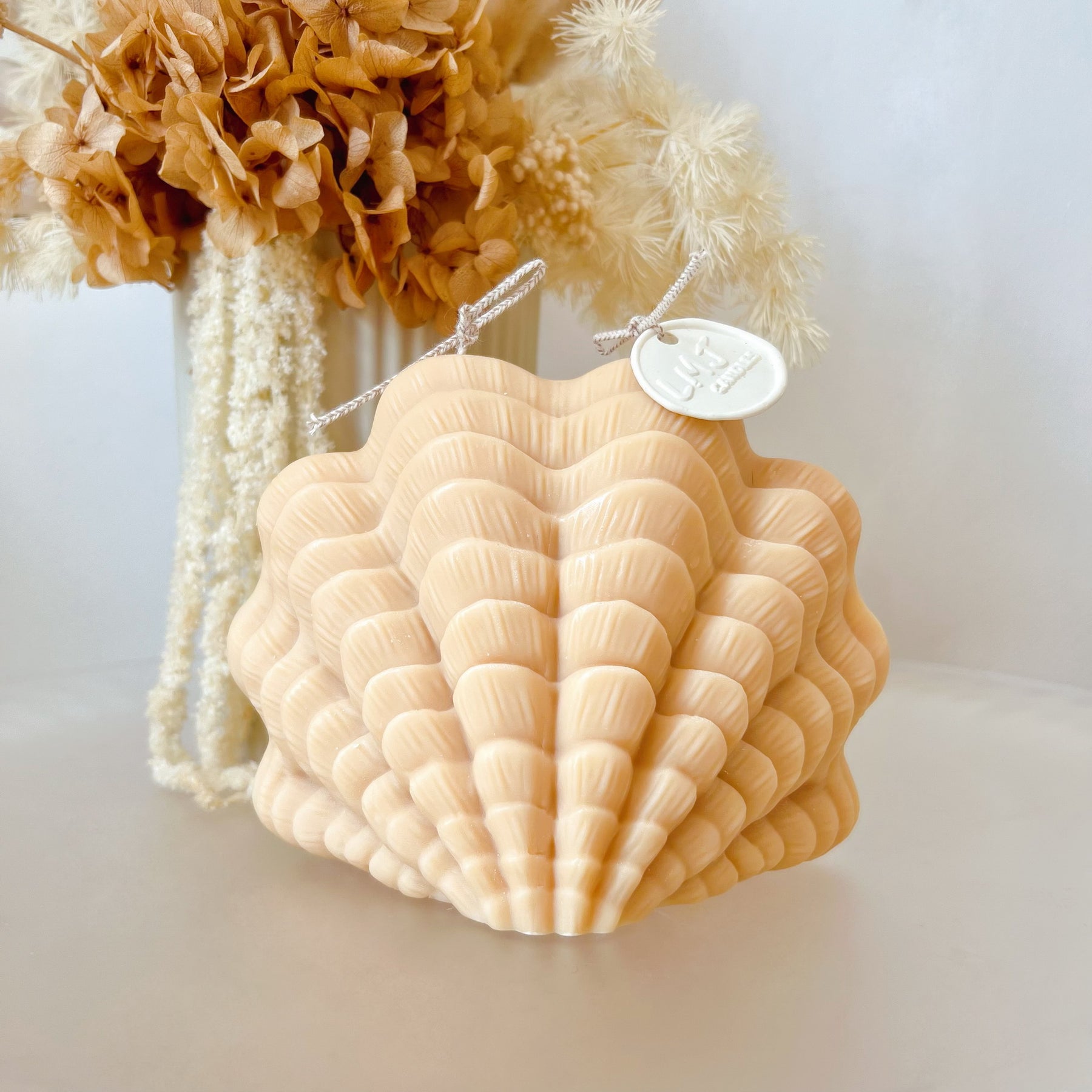 Large Shell Shaped Scented Soy Candle, Home Décor - LMJ Candles