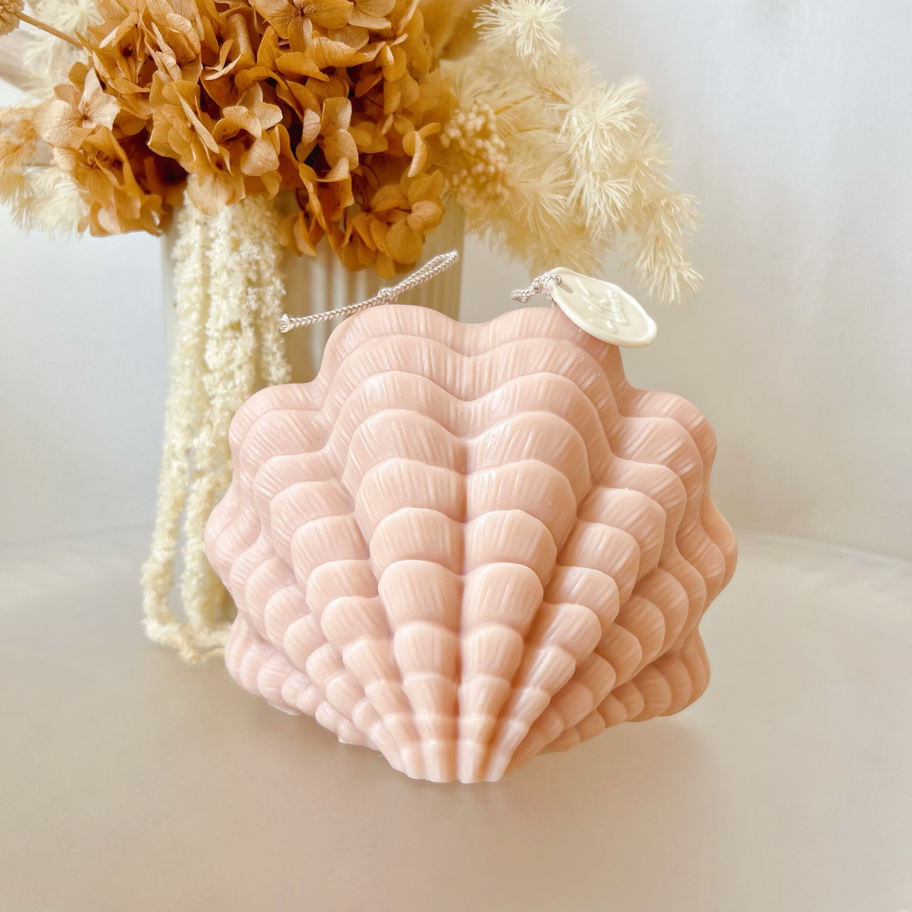 Large Shell Shaped Scented Soy Candle, Home Décor - LMJ Candles