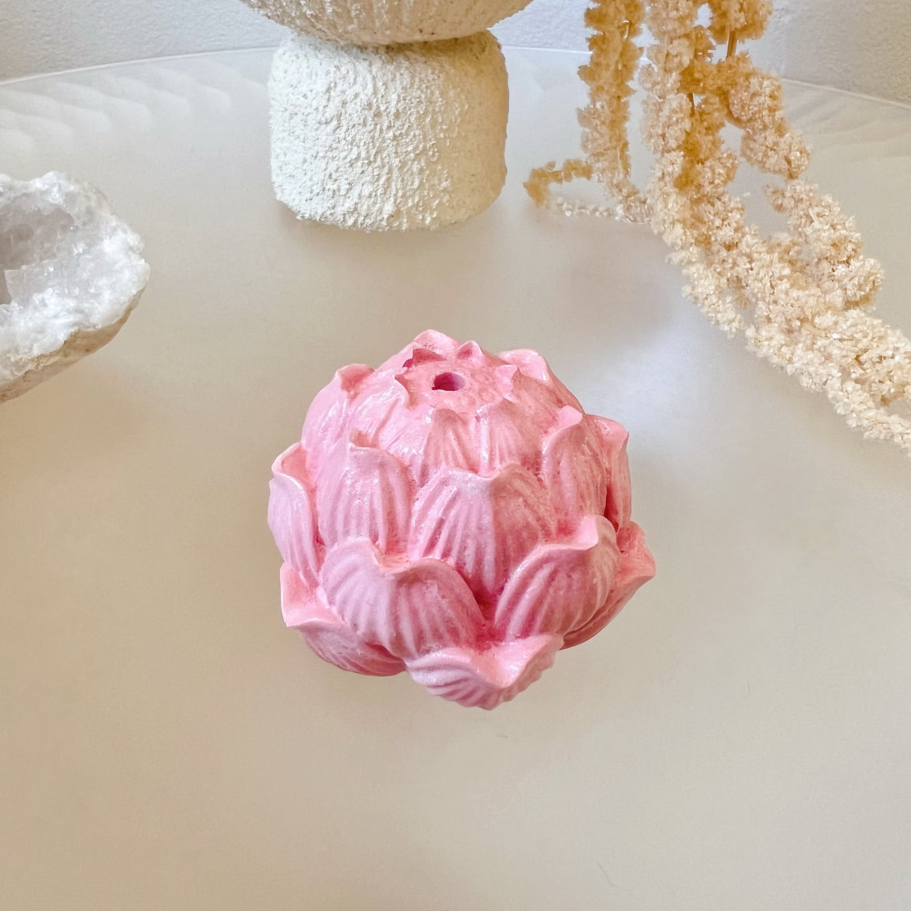 Handmade Lotus Flower Incense Holder - LMJ Candles