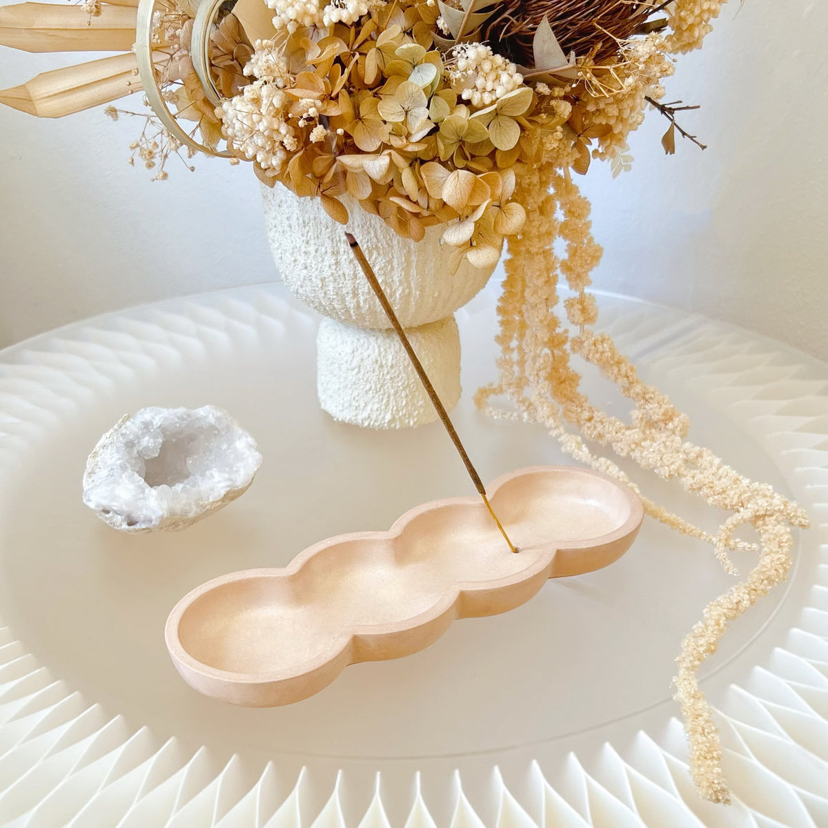 Handmade Eco-Friendly Quad Round Incense Holder - LMJ Candles