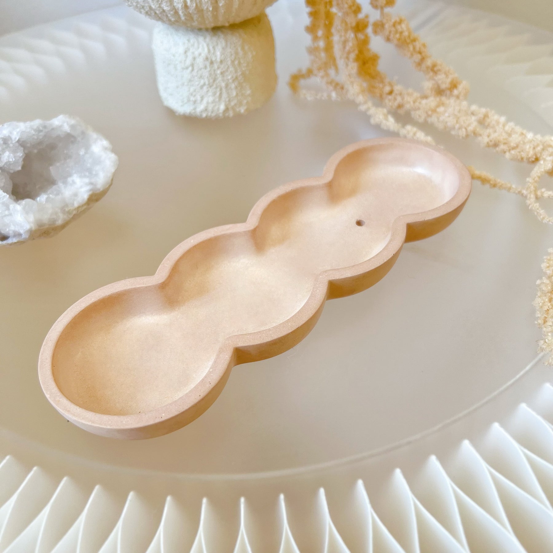 Handmade Eco-Friendly Quad Round Incense Holder - LMJ Candles