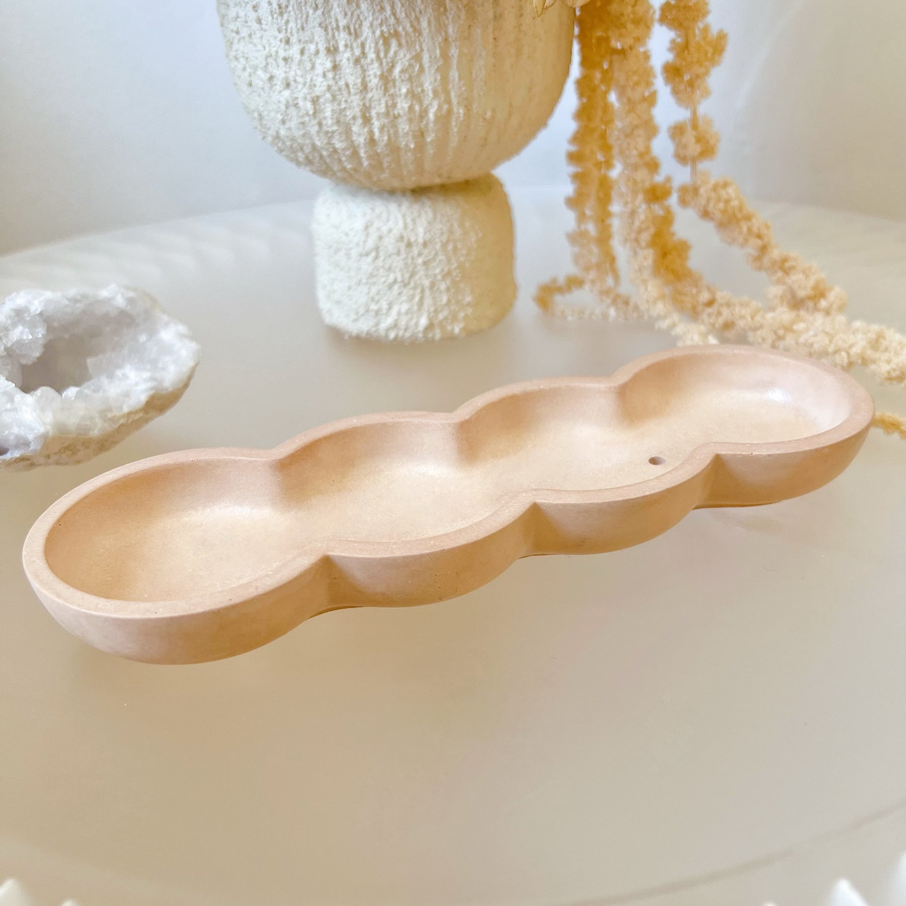 Handmade Eco-Friendly Quad Round Incense Holder - LMJ Candles