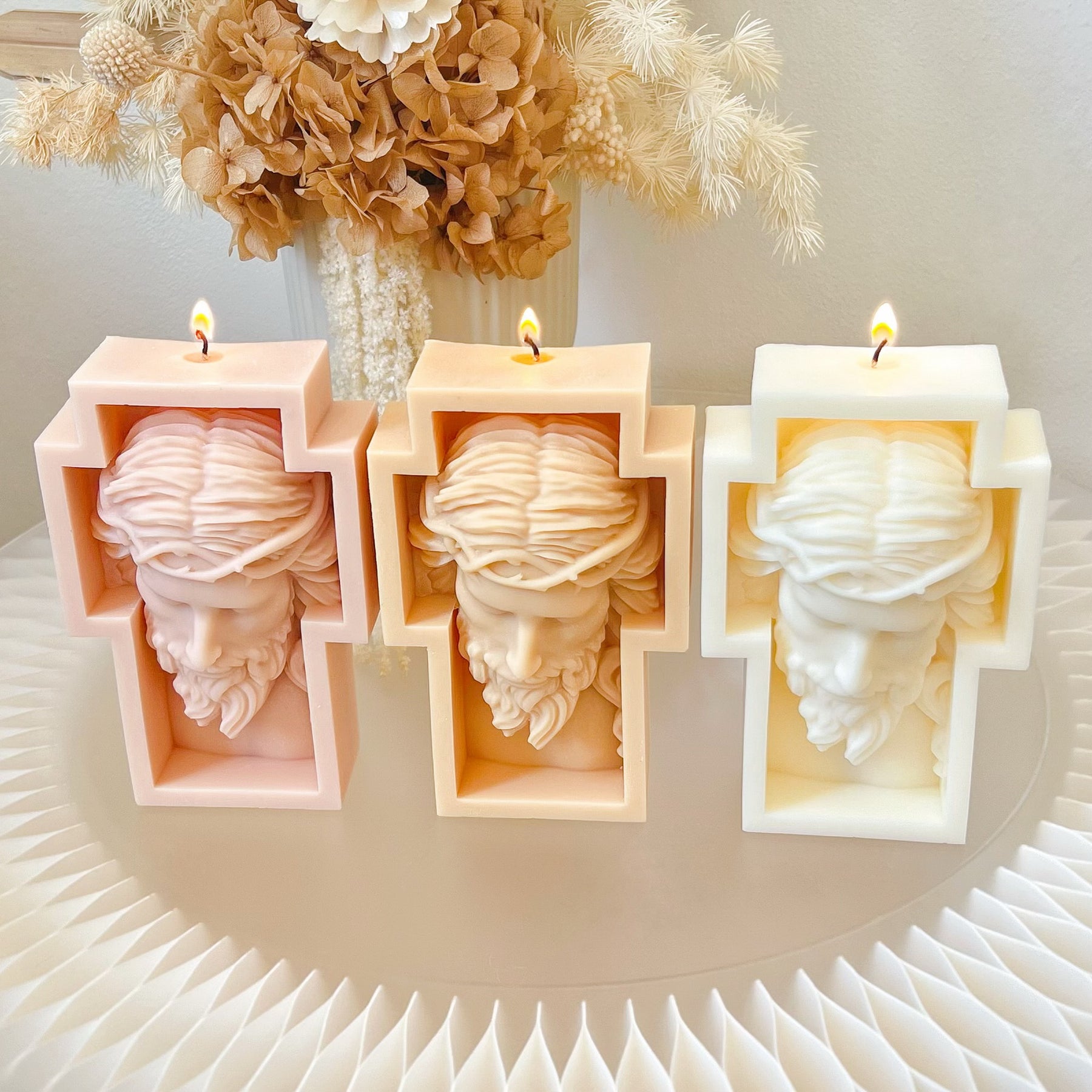 Jesus Cross Scented Soy Candle, Christmas Gifts - LMJ Candles