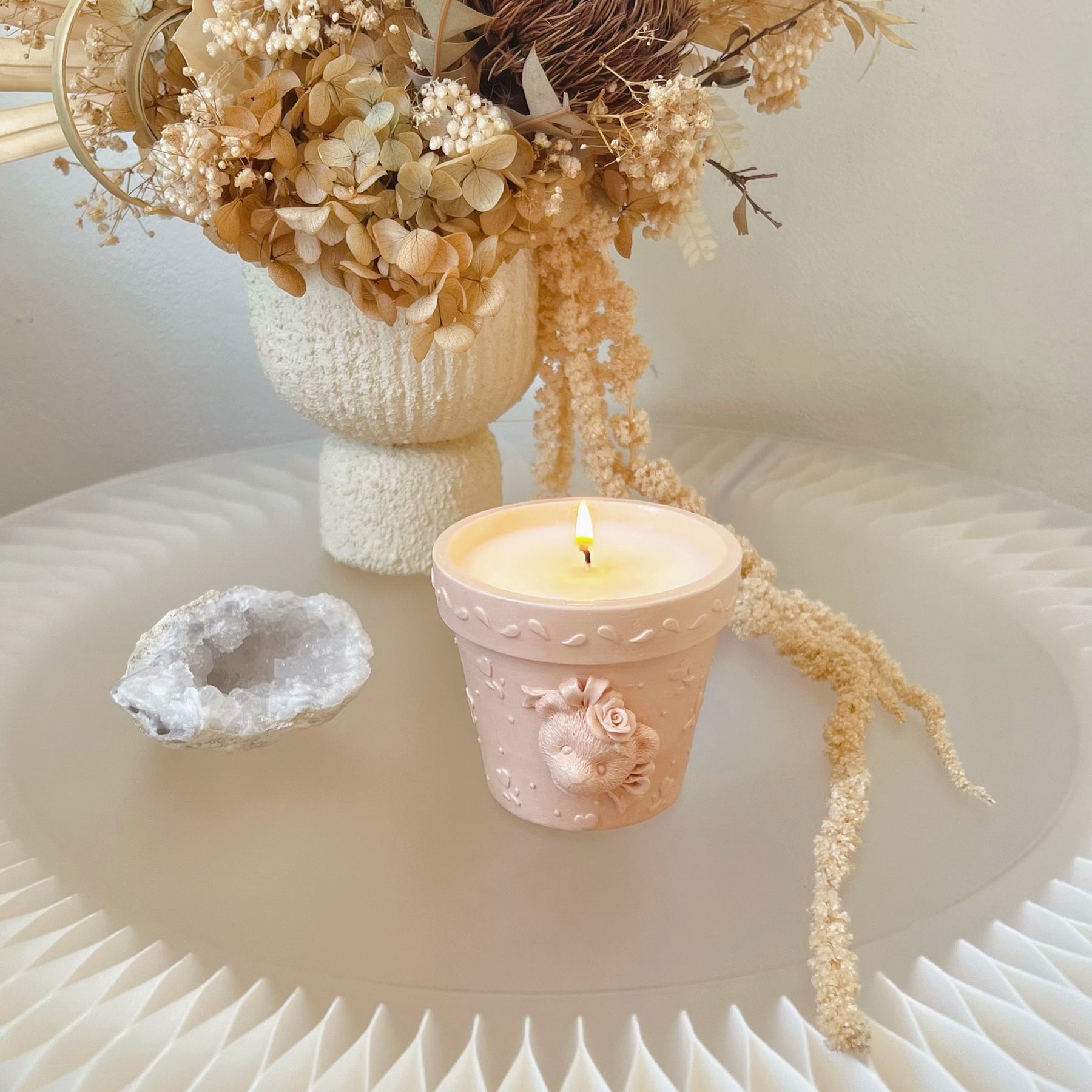 Custom Teddy Bear Jar Soy Wax Candle - LMJ Candles